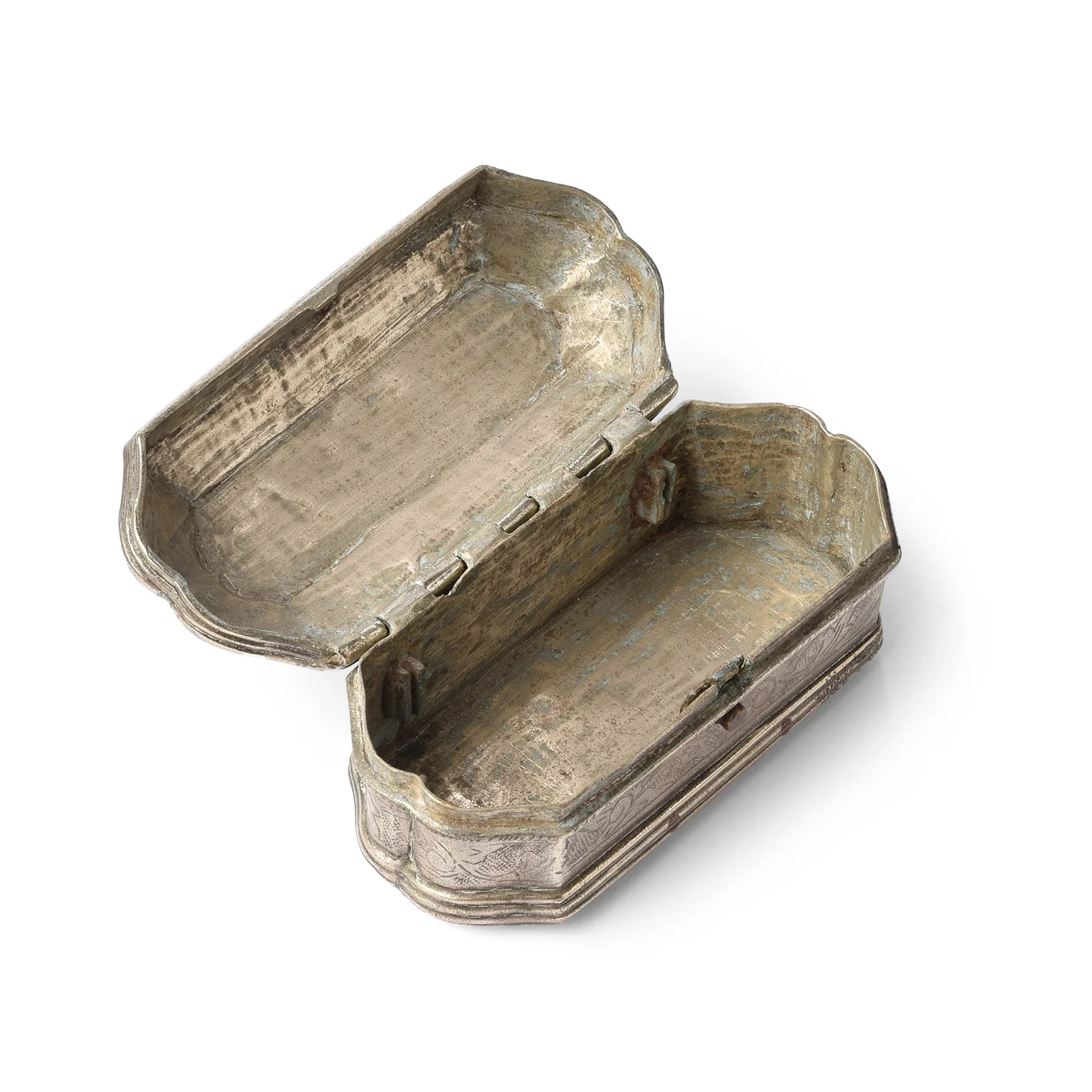 Carved Brass Paan (Betelnut) Box from Rajasthan Circa - 19th Century - Image 2