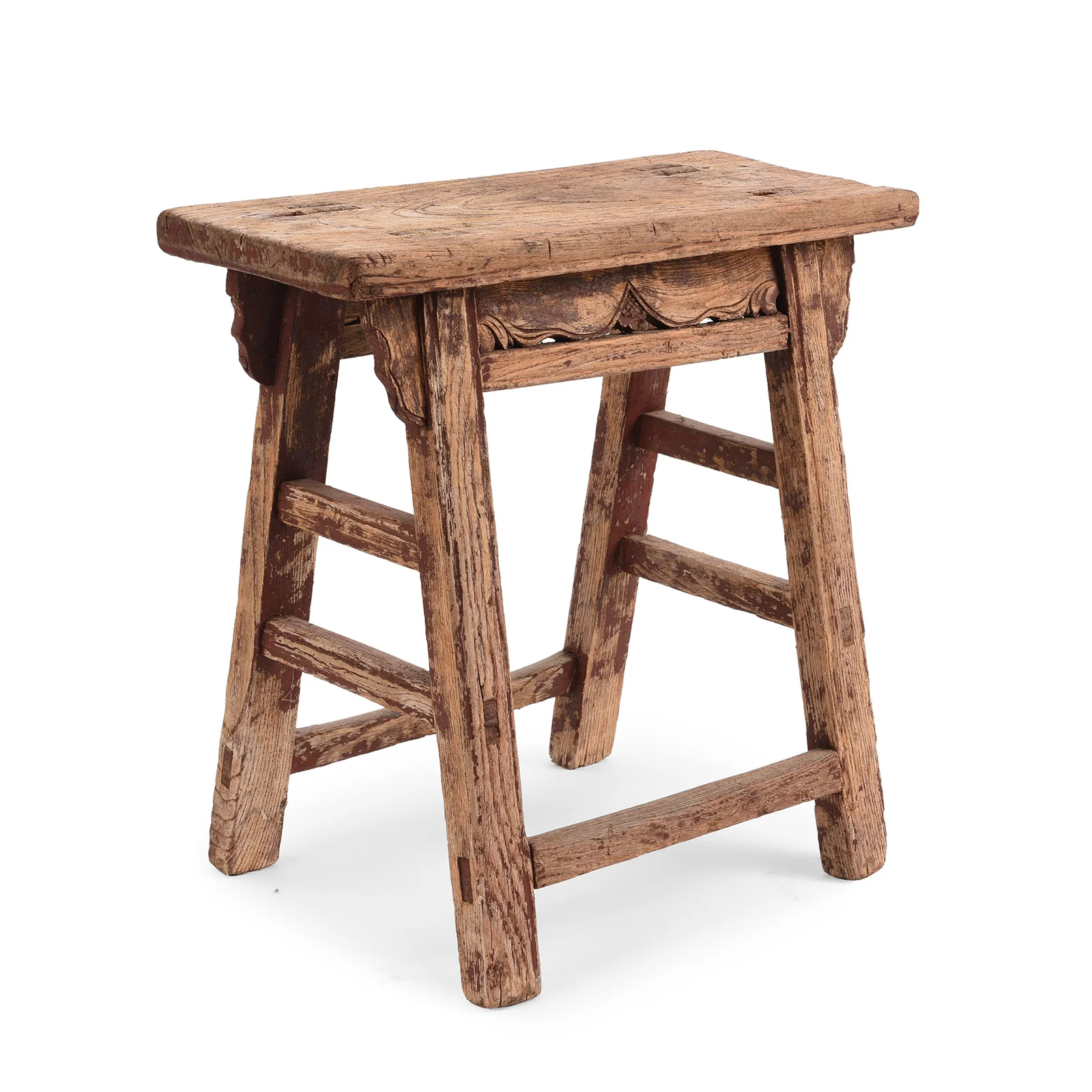 Carved Elm Farmers Milking Stool - 19th Century