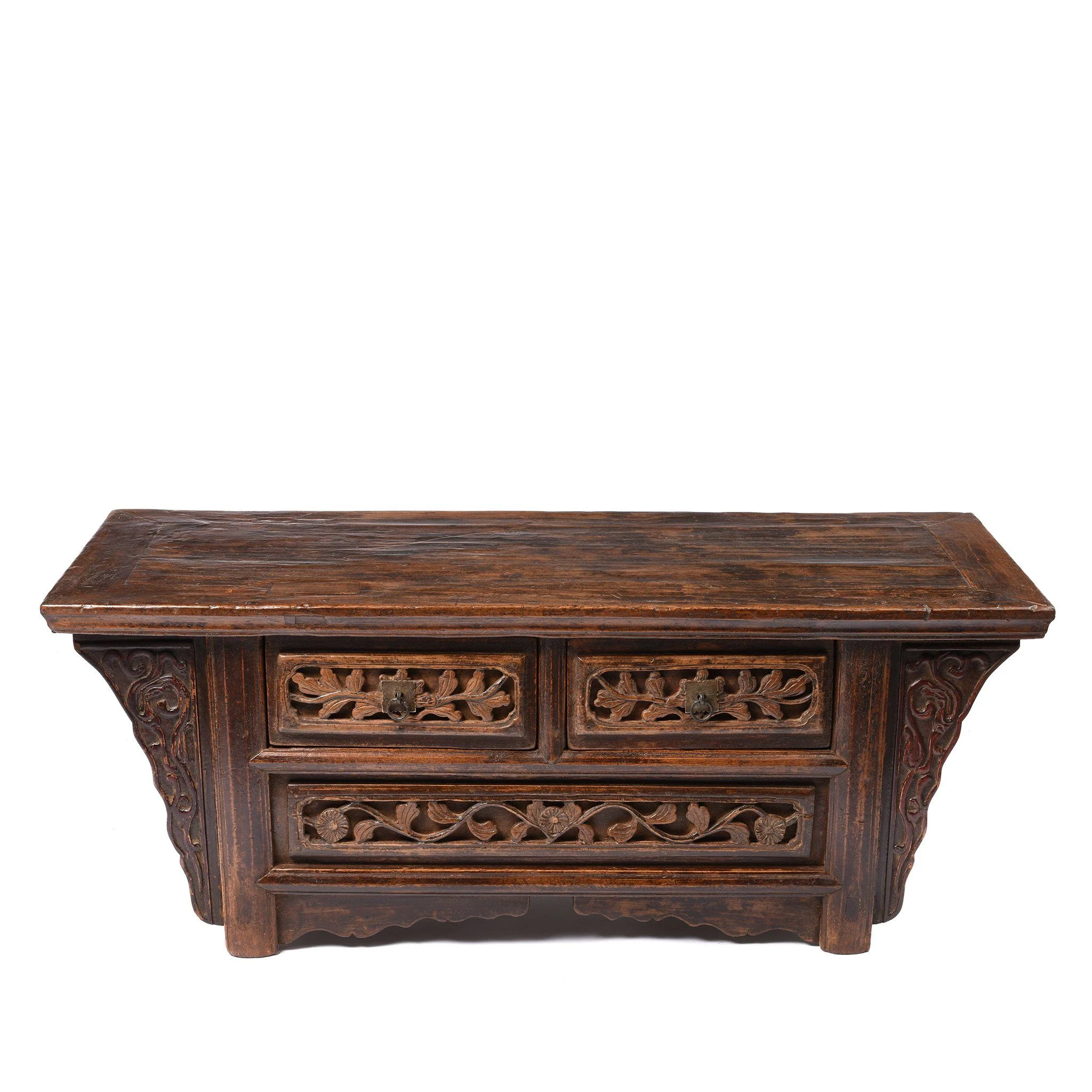 Elm and Poplar Kang Table From Shanxi - 19thC