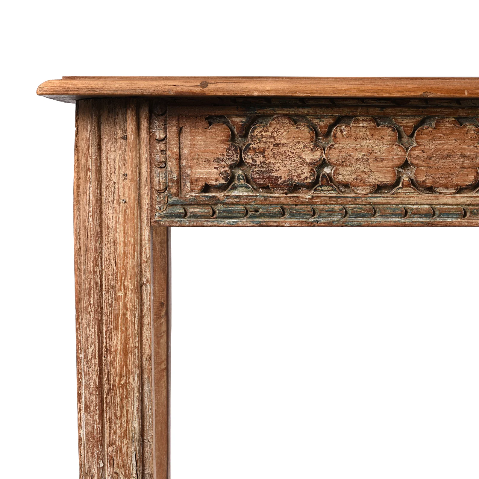 Carved Console Table Made From Reclaimed Teak - Image 2