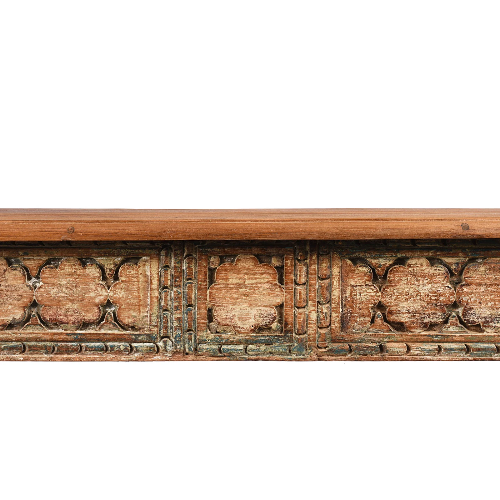 Carved Console Table Made From Reclaimed Teak - Image 5