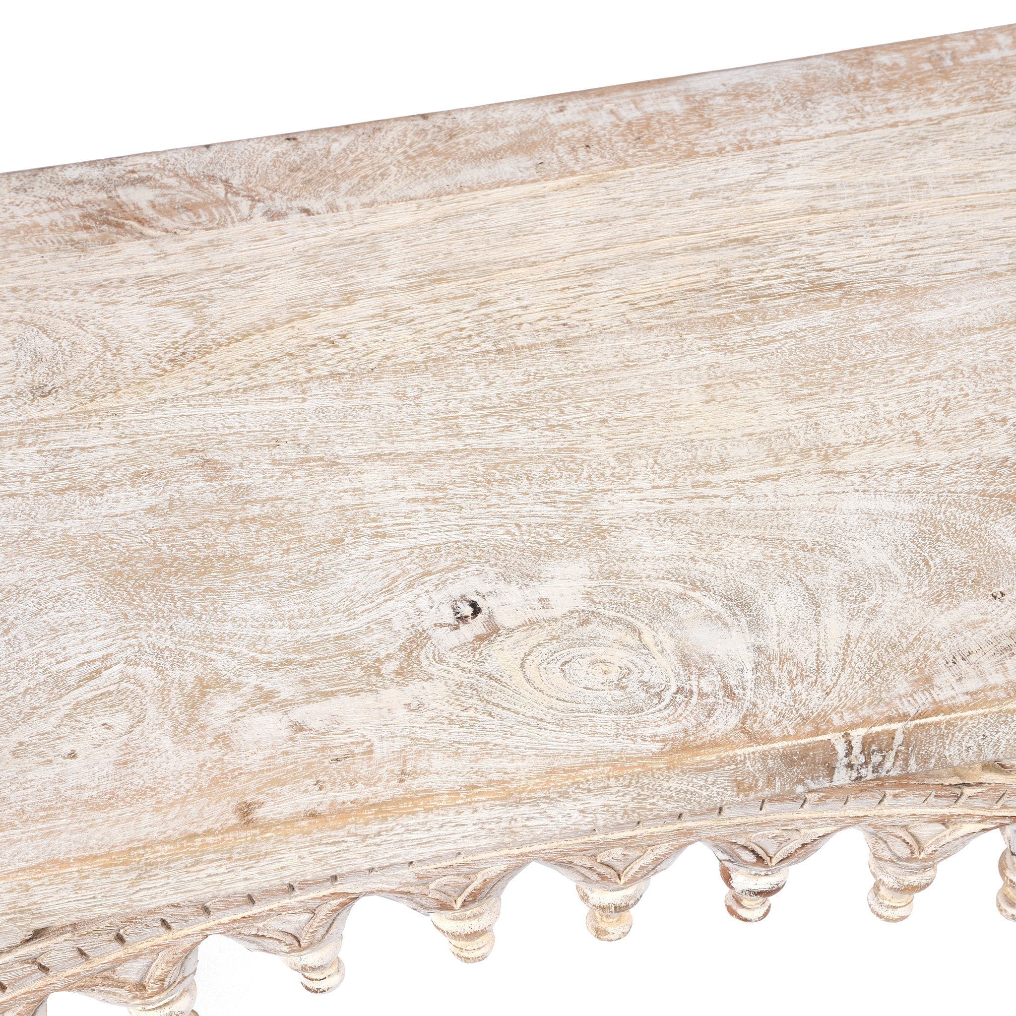 Carved Indian Mango Console Table - Image 4