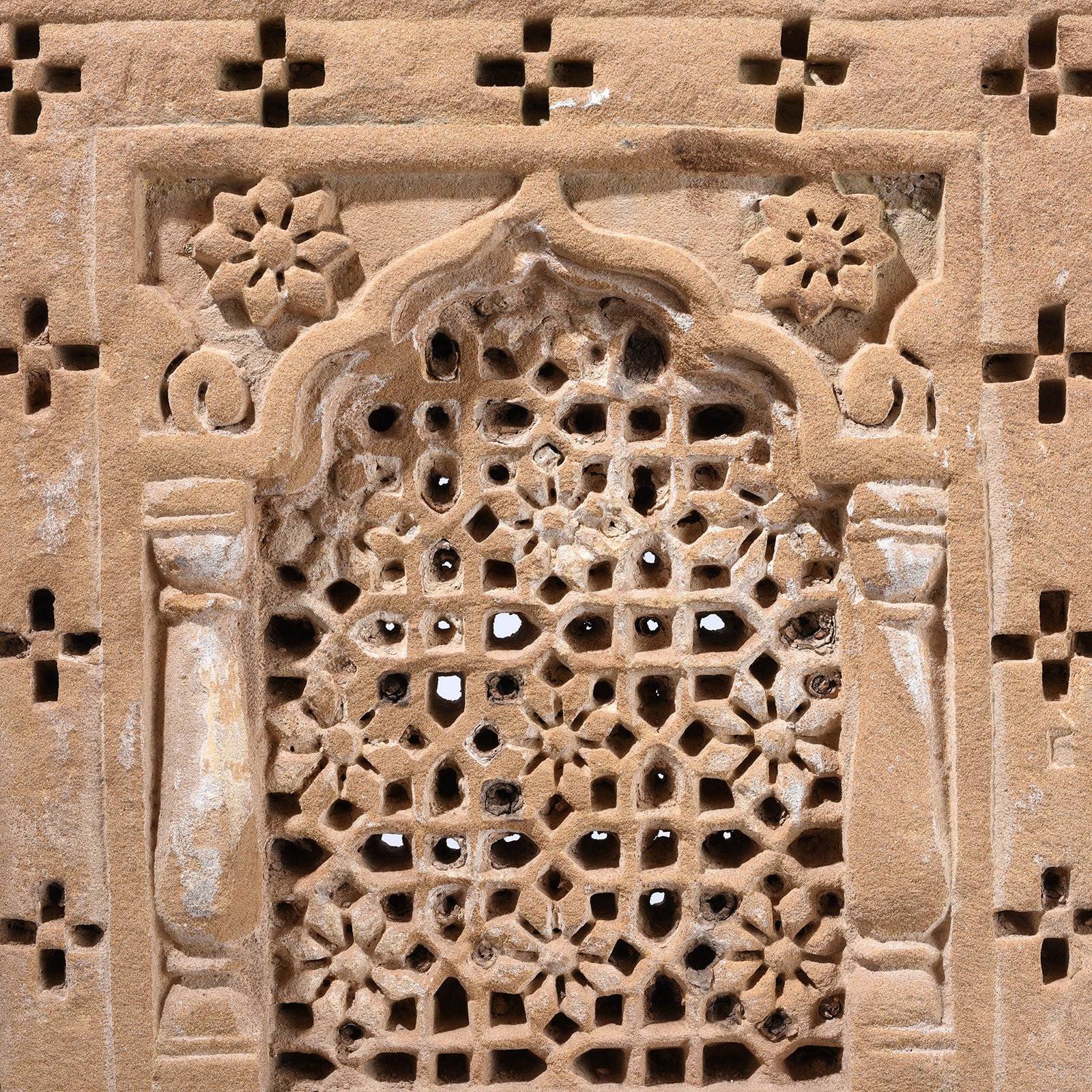 Stone Jali Panel From Jaisalmer - 19th Century (On Stand) - Image 2