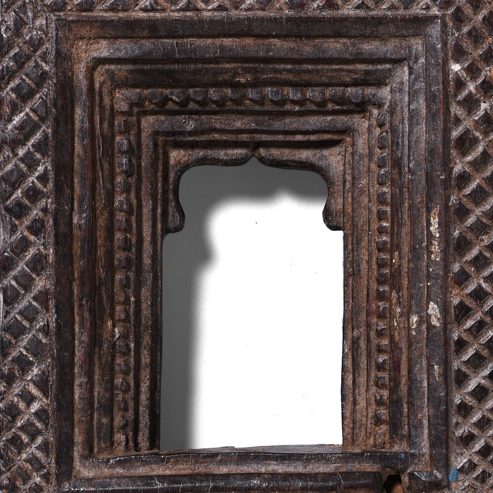Carved Teak Votive Panel From Andrah Pradesh - 19th Century - Image 4