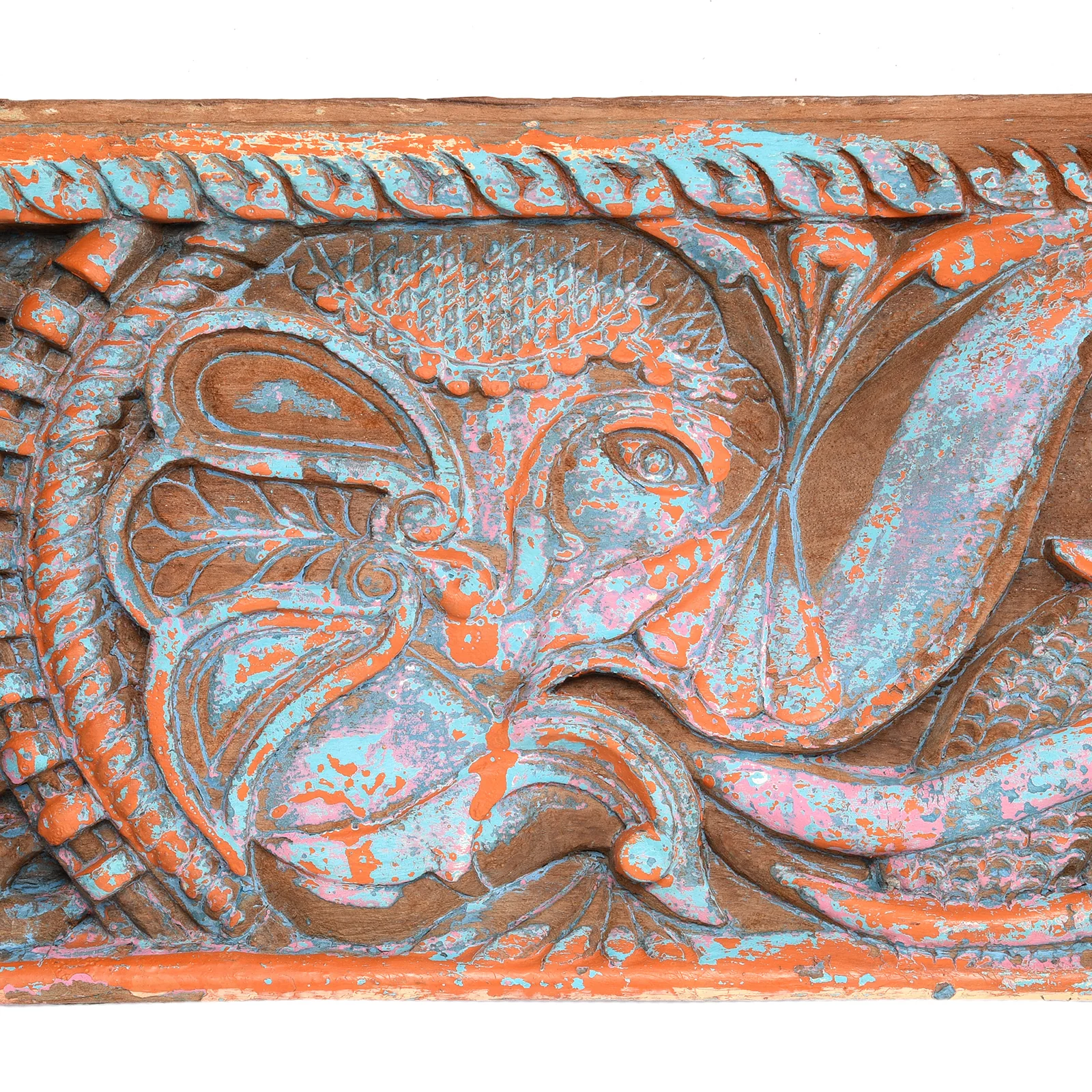Carved Gajalakshmi Lintel Panel From Tamil Nadu - 19th Century - Image 3