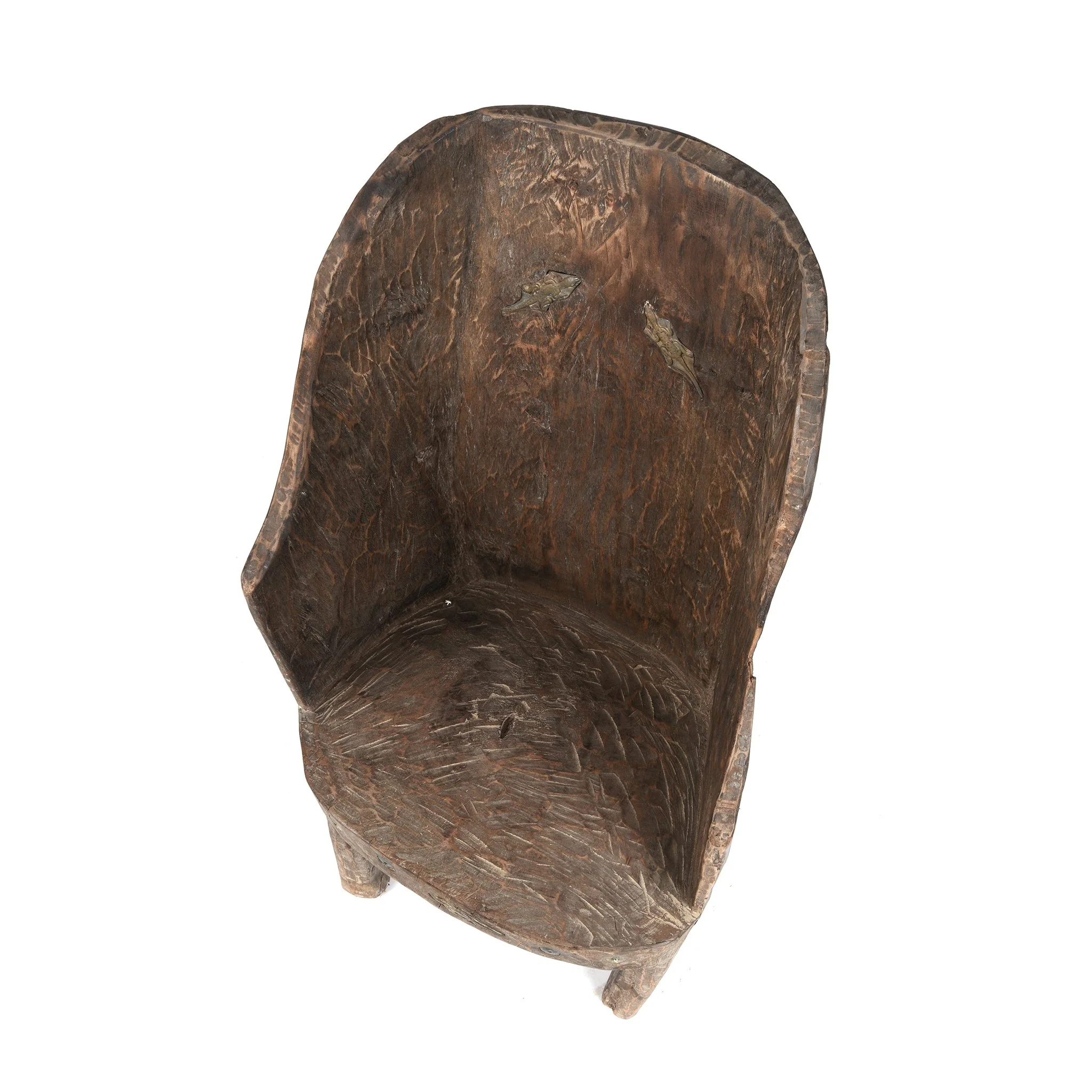 Carved Tribal Chair From Nagaland - Ca 1920 - Image 4
