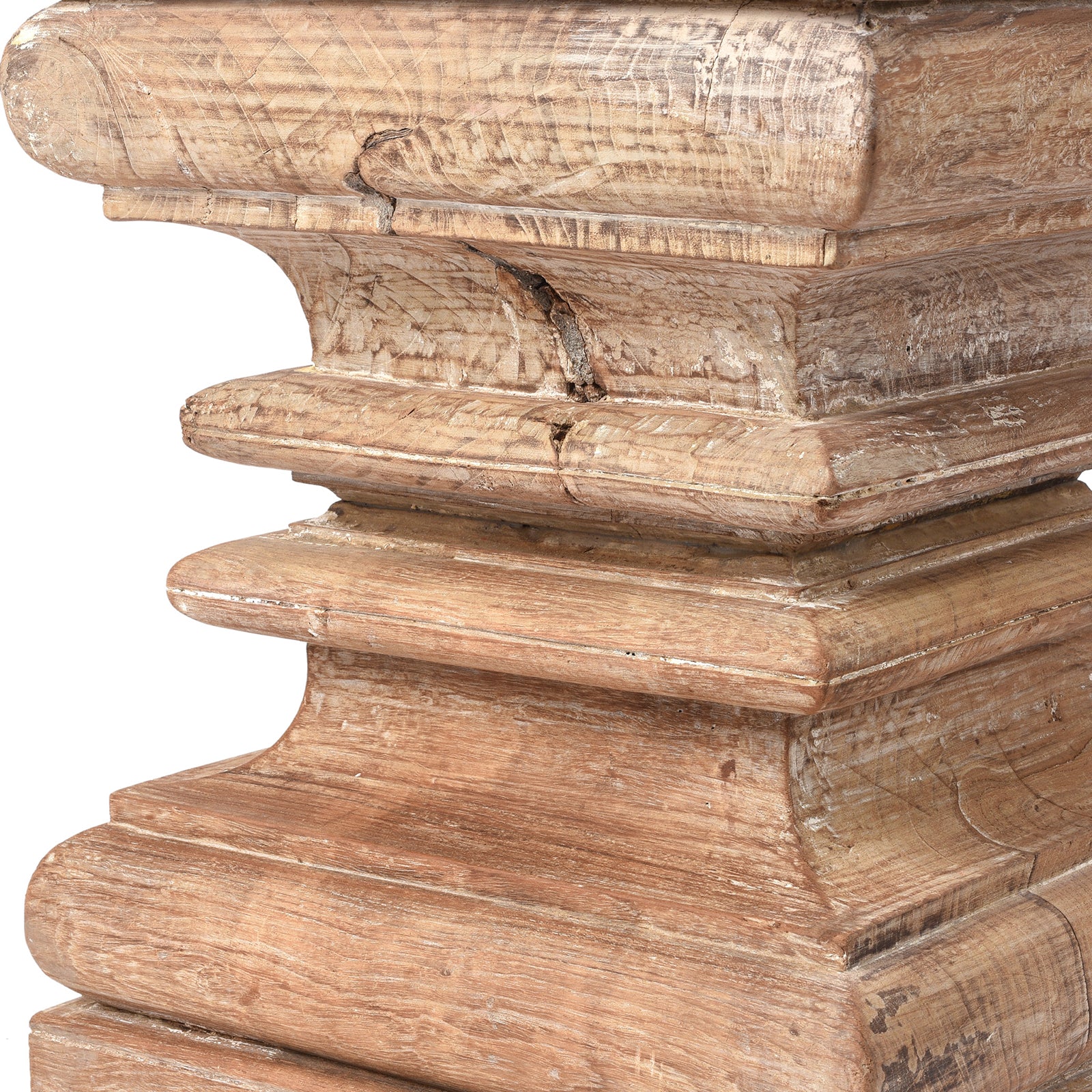 Indian Side Table Made From Reclaimed Teak - Image 5