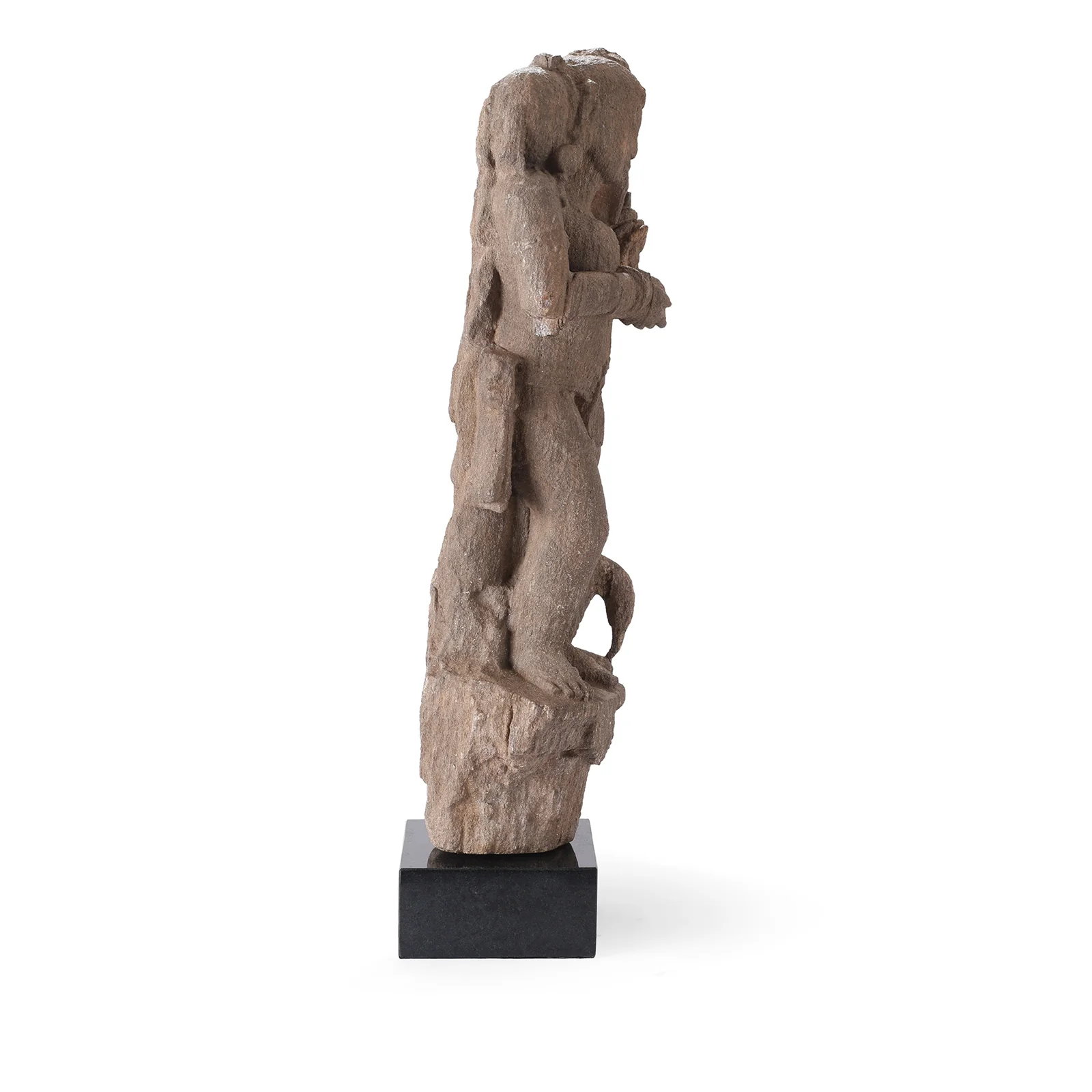 Carved Stone Apsara Statue From India - Image 4