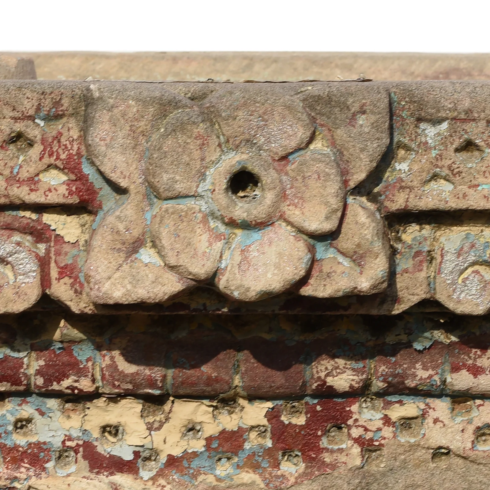 Carved Stone Indian Water Pot Stand (Parinda) From Gujarat - 19thC - Image 5