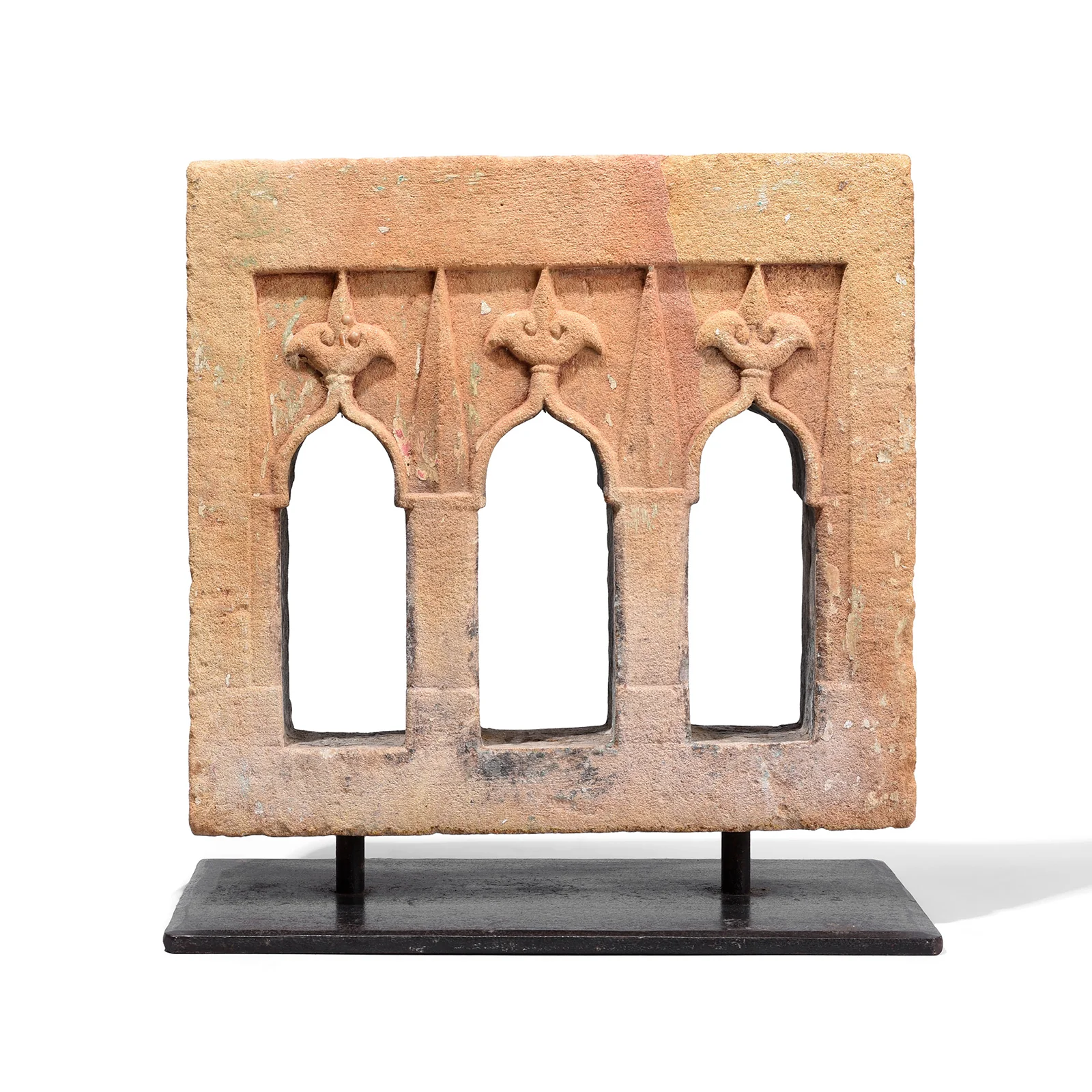 Stone Lamp Niche From Jaisalmer On Stand - 19th Century