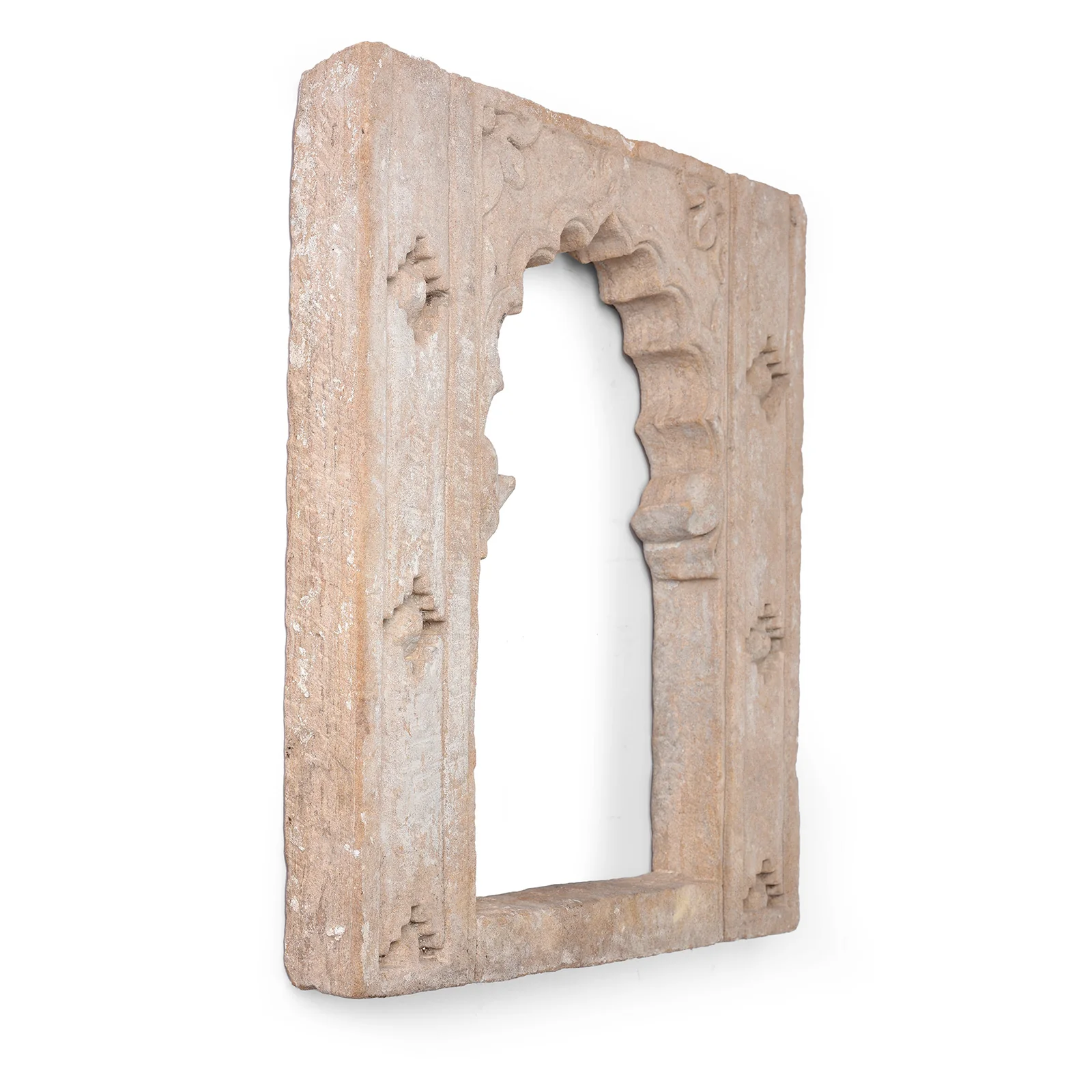 Carved Stone Lamp Niche From Rajasthan - 18thC - Image 3