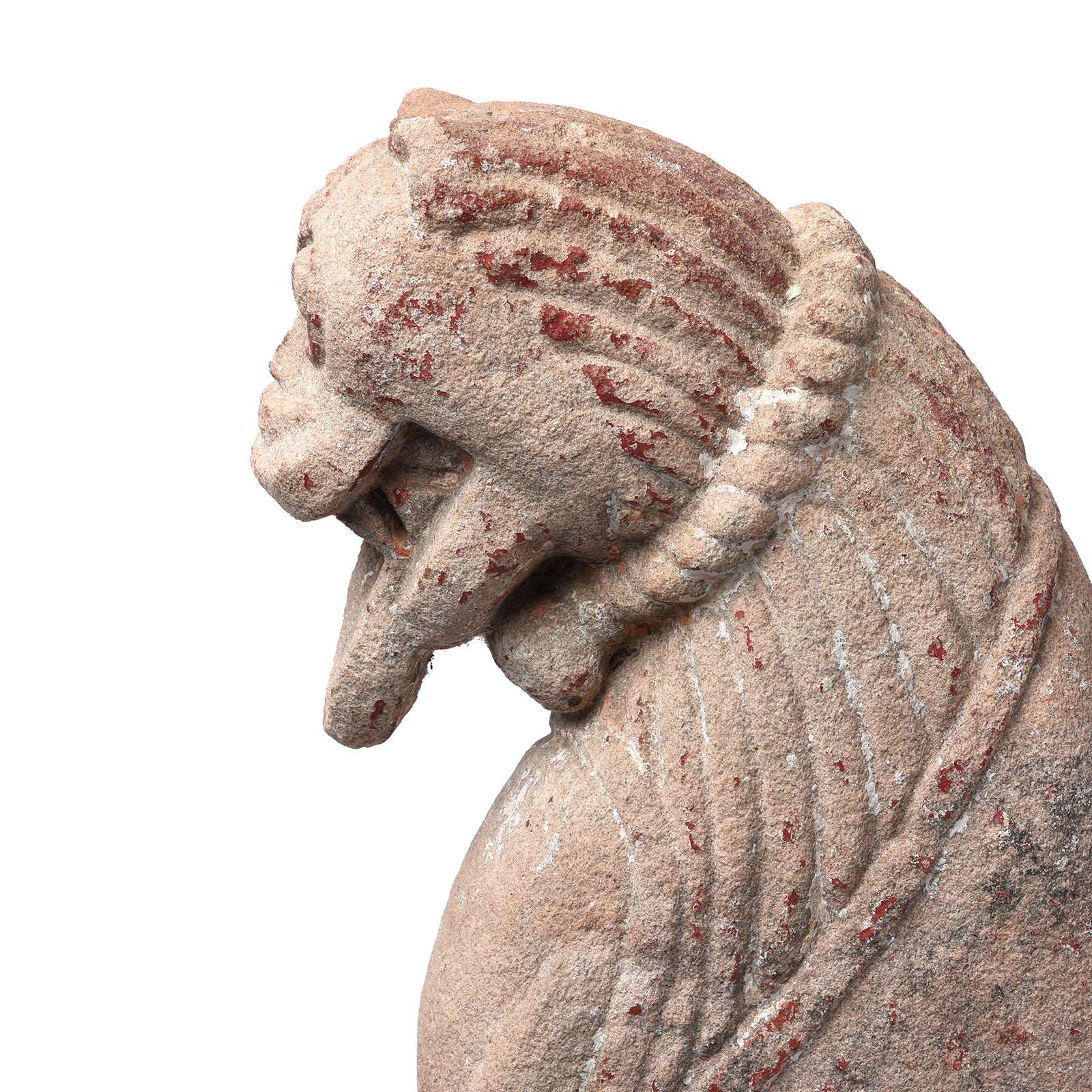 Carved Stone Lion From Gujarat - 19th Century - Image 5