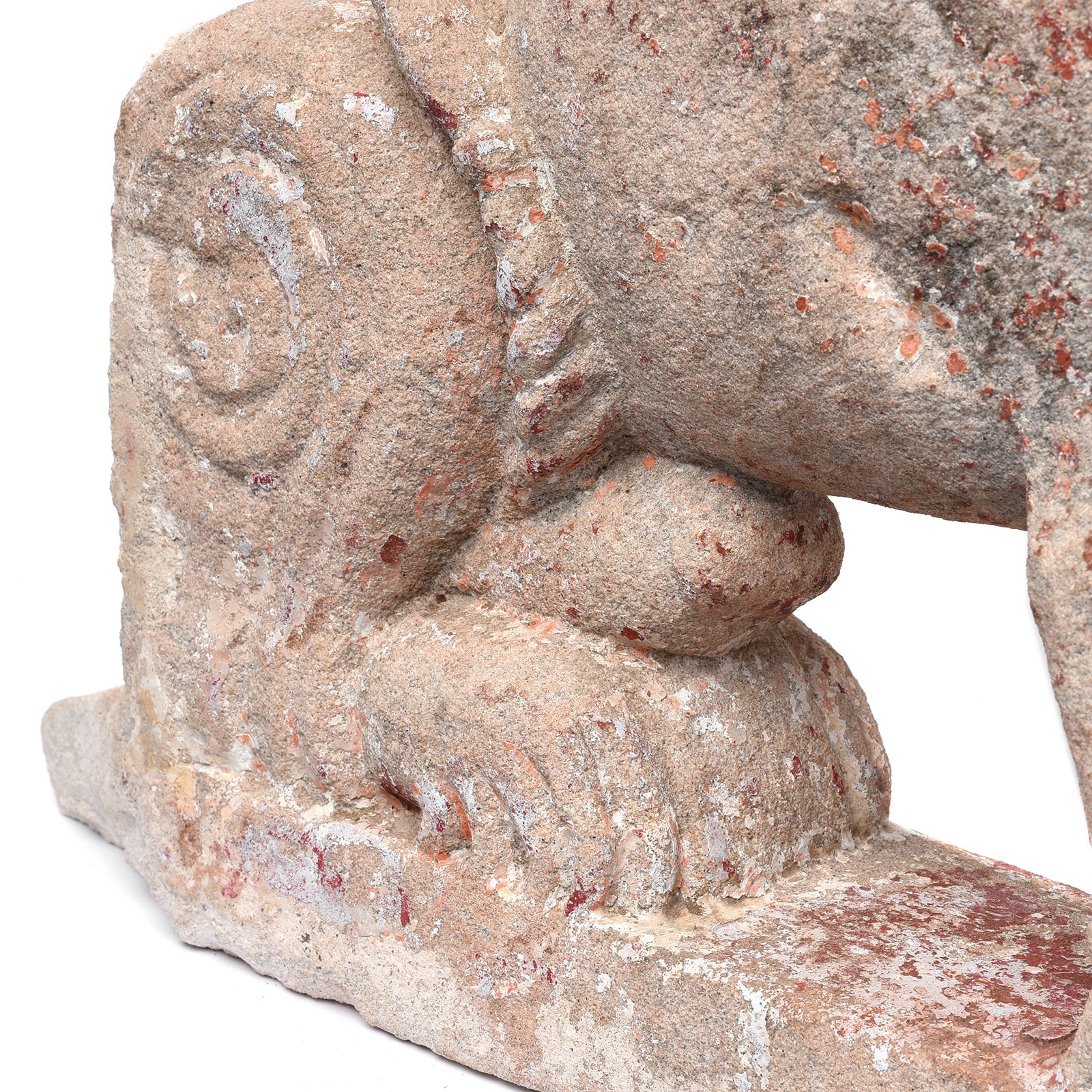 Carved Stone Lion From Gujarat - 19th Century - Image 6