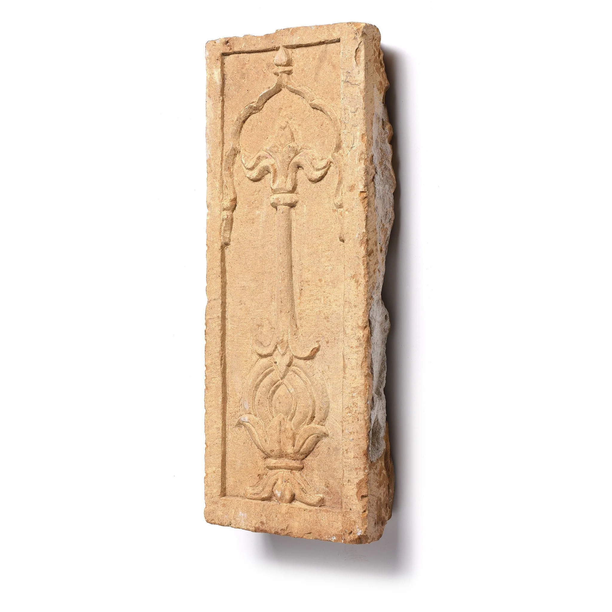 Carved Stone Panel - Mughal Style - 19thC - Image 3