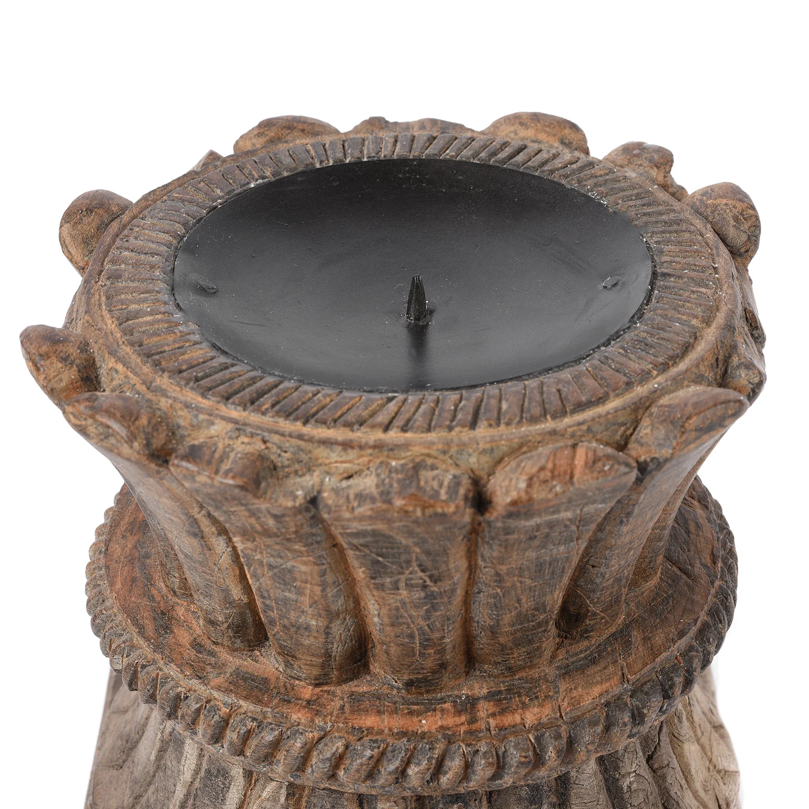 Candlestand Made From An Old Teak Carving - Image 4