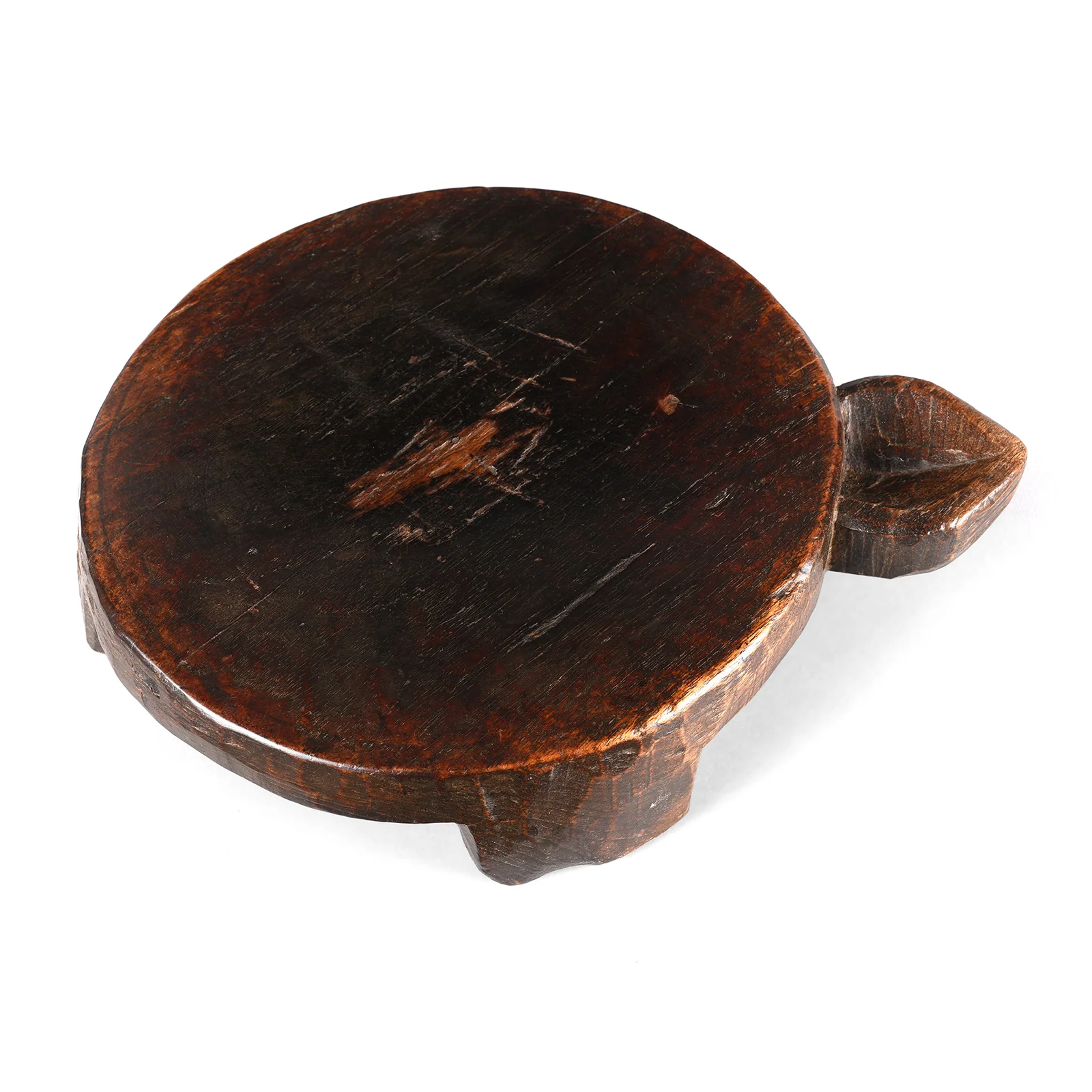 Carved Teak Chapati Board From Banswara Region - 19th Century - Image 2