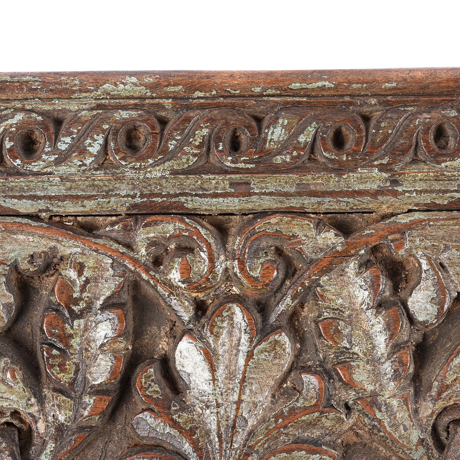 Old Carved Teak Coat Hook Panel - Circa 100 Yrs Old - Image 6