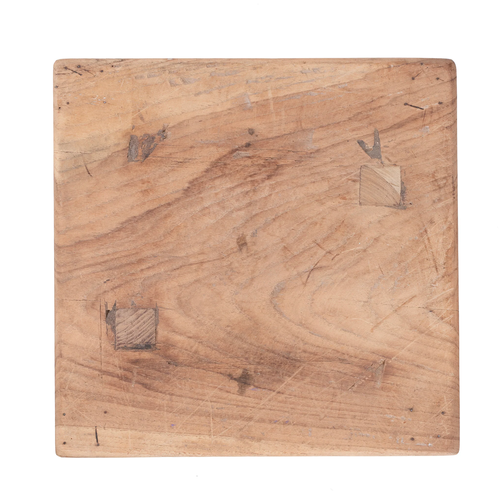 Column Side Table Made From Reclaimed Teak - Image 3