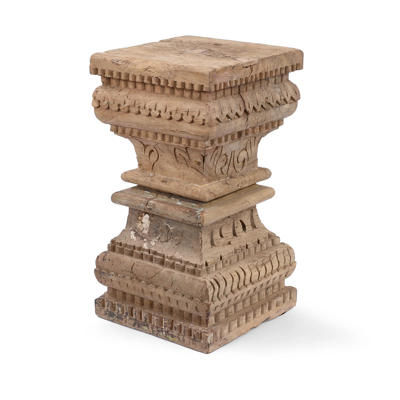 Indian Column Side Table