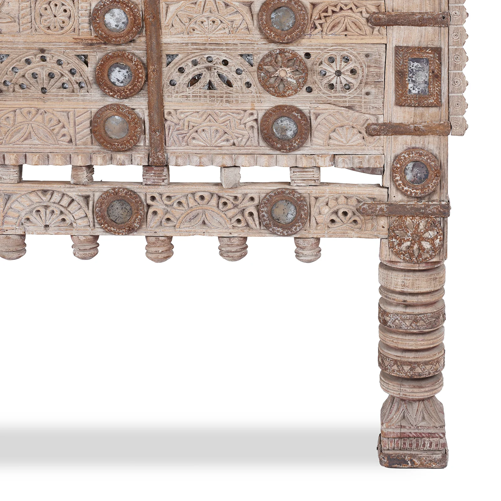Carved Teak Damchiya Chest From Kutch - Ca 1920 - Image 8