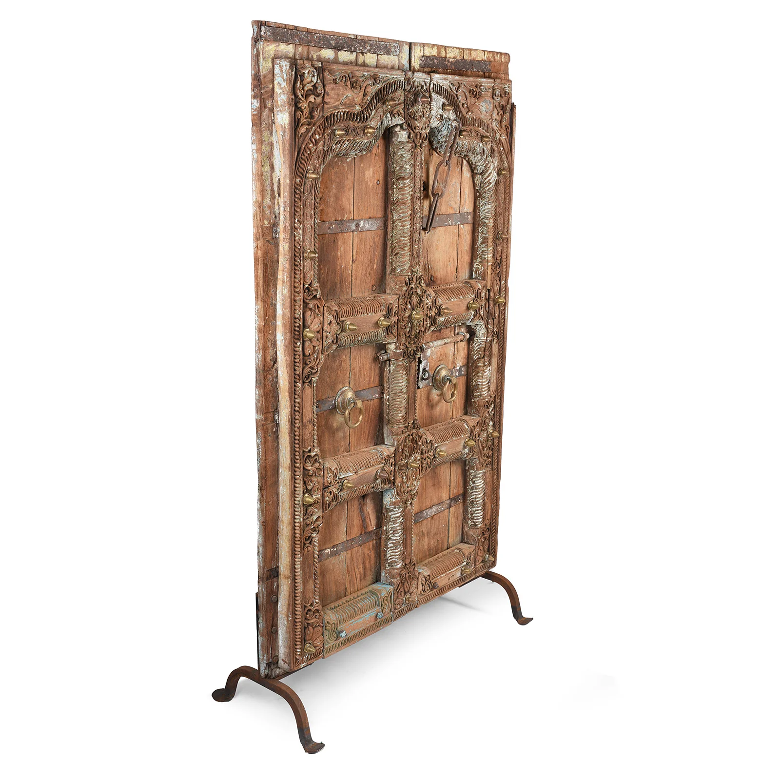 Carved Teak Doors From Kutch - Early 19th Century - Image 4