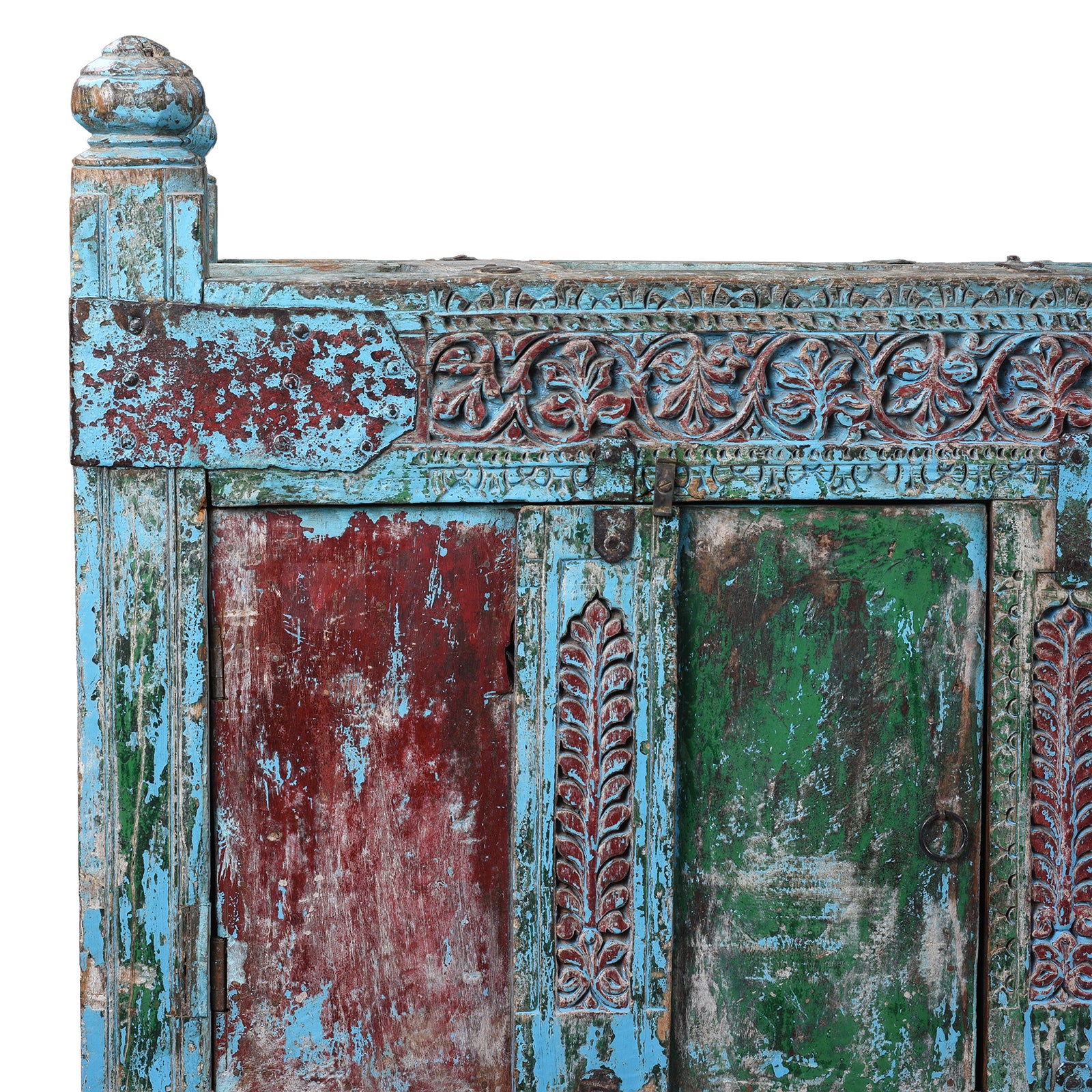Carved Teak Indian Manjus Dowry Chest From Banswara - 19th Century - Image 3