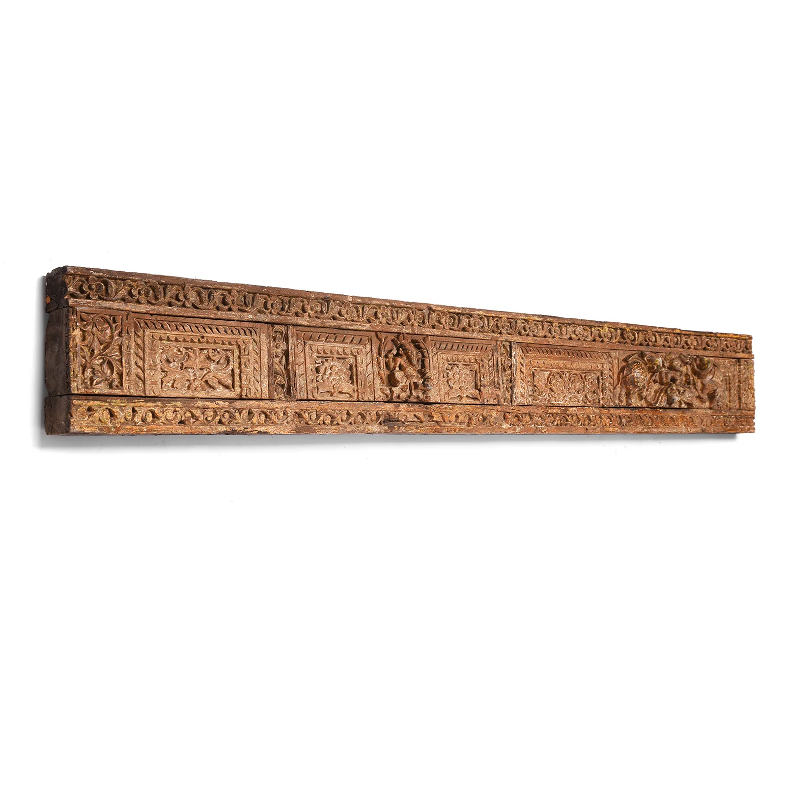 Carved Lintel Panel Of Ganesh & Gajalaxmi From Gujarat - 18thC - Image 3