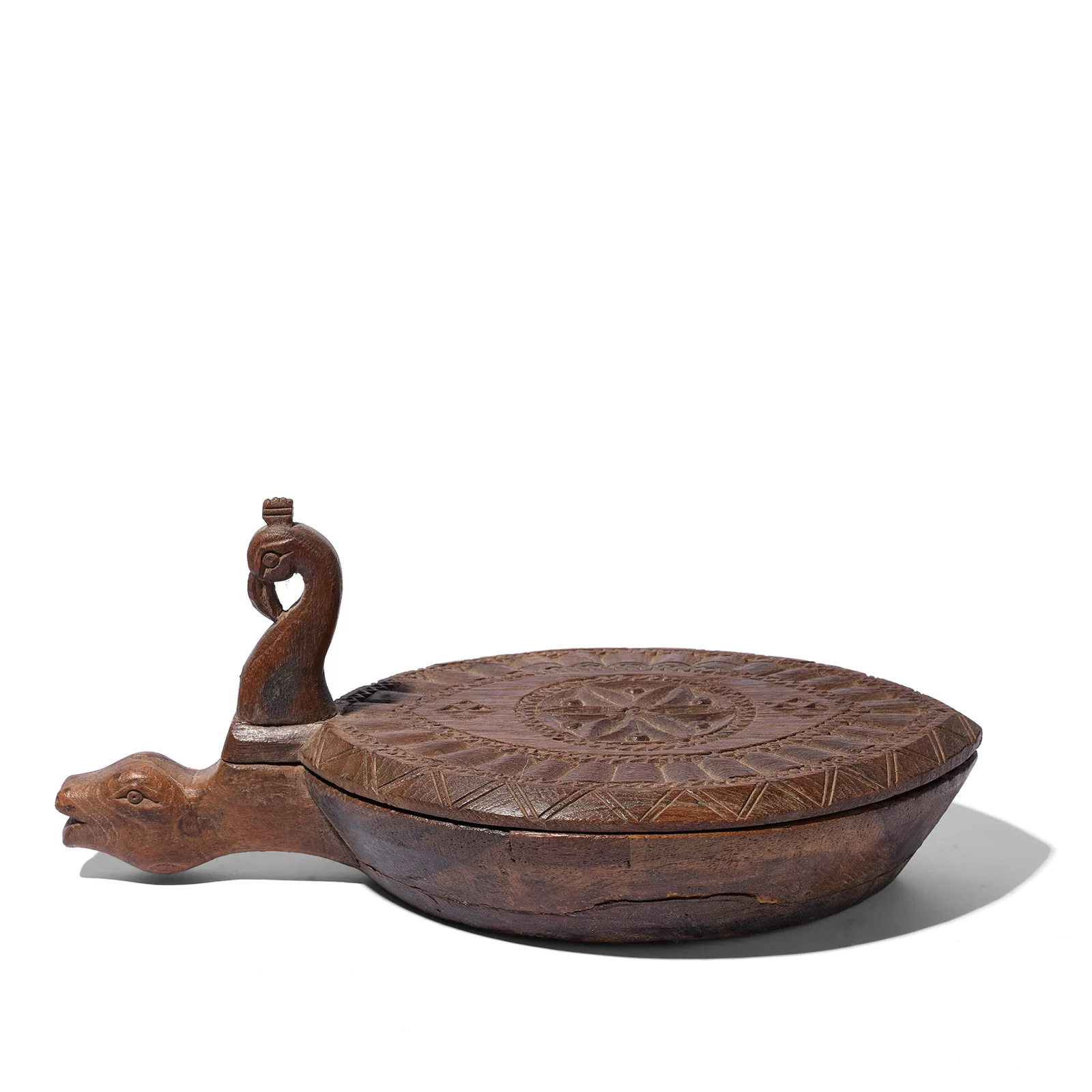 Carved Teak Masala Box From Banswara - Ca 1920 - Image 7