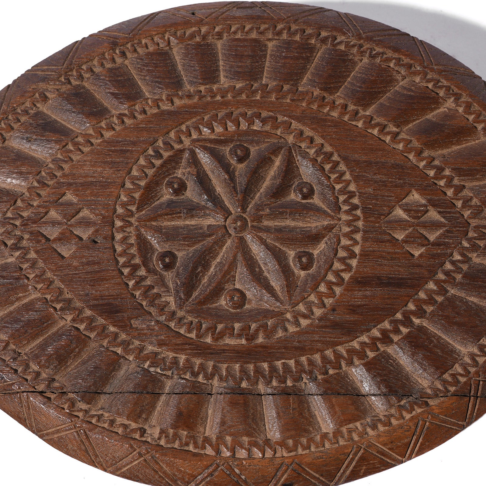 Carved Teak Masala Box From Banswara - Ca 1920 - Image 8