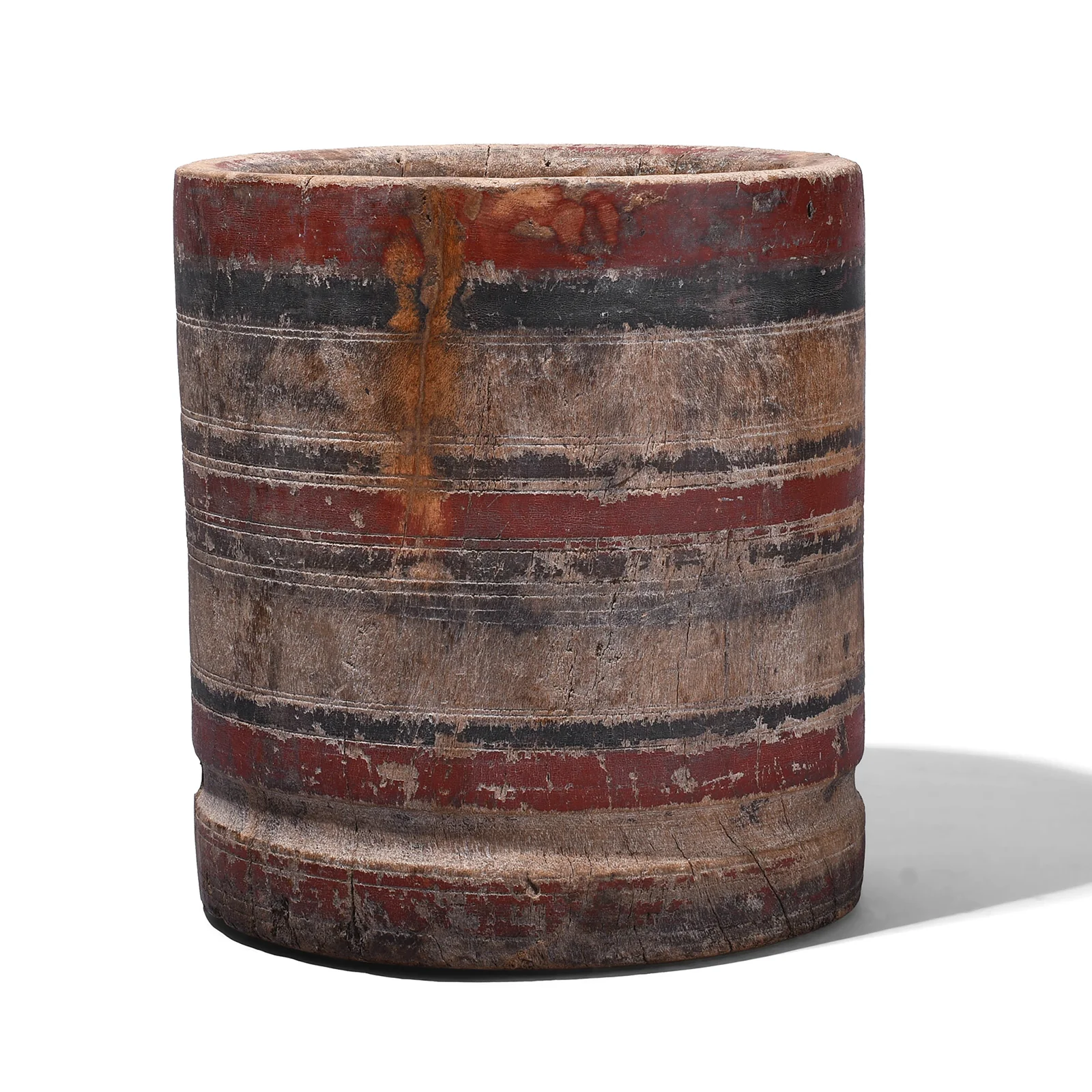 Teak Okli Mortar From Rajasthan - 19th Century - Image 2