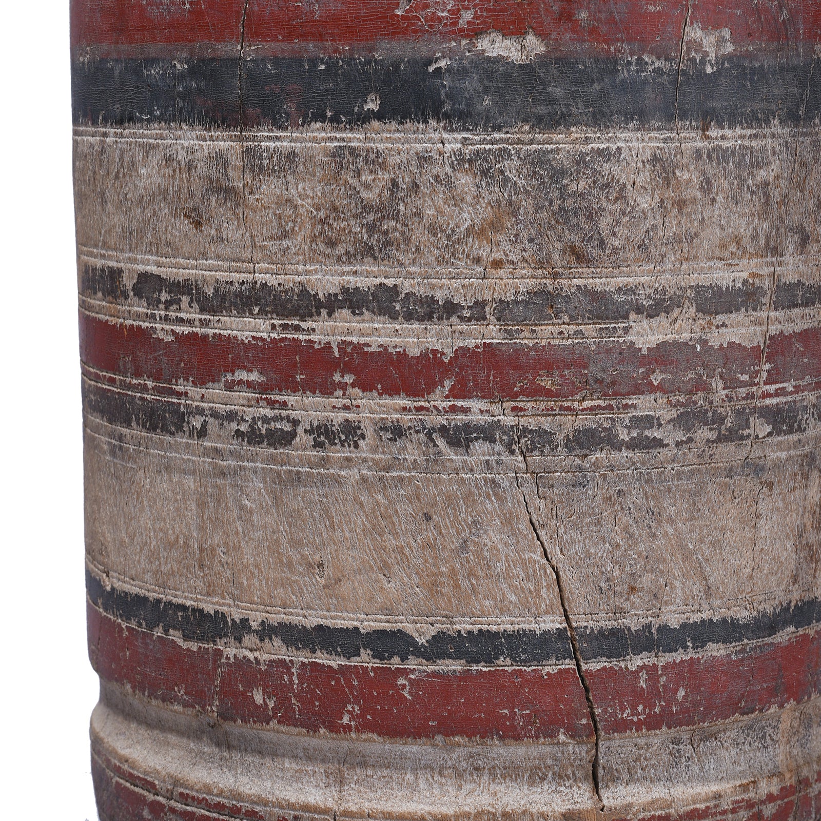 Teak Okli Mortar From Rajasthan - 19th Century - Image 3