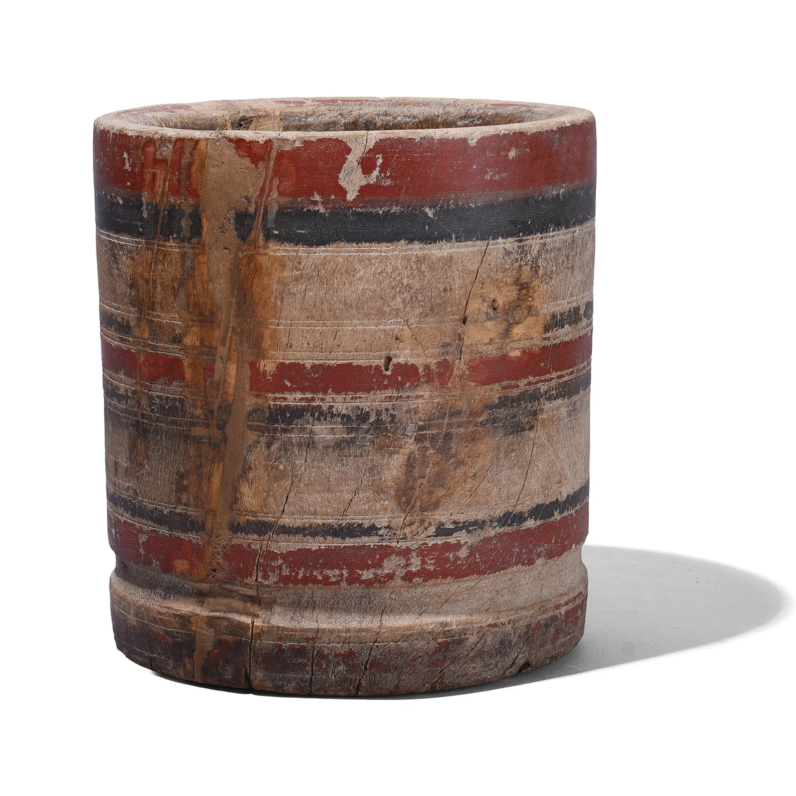 Teak Okli Mortar From Rajasthan - 19th Century - Image 4