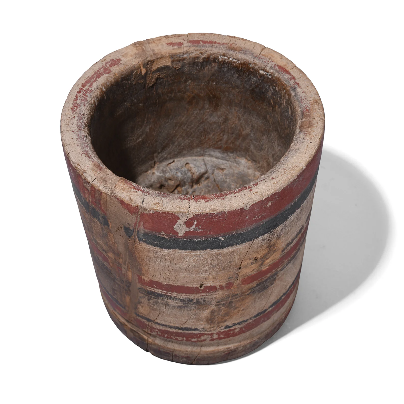 Teak Okli Mortar From Rajasthan - 19th Century - Image 5