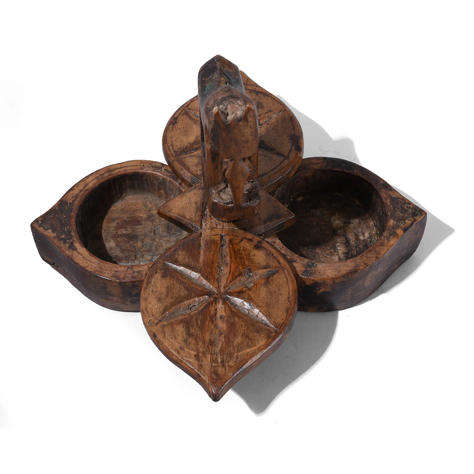 Teak Masala Box From Rajasthan - Ca 1900 - Image 2