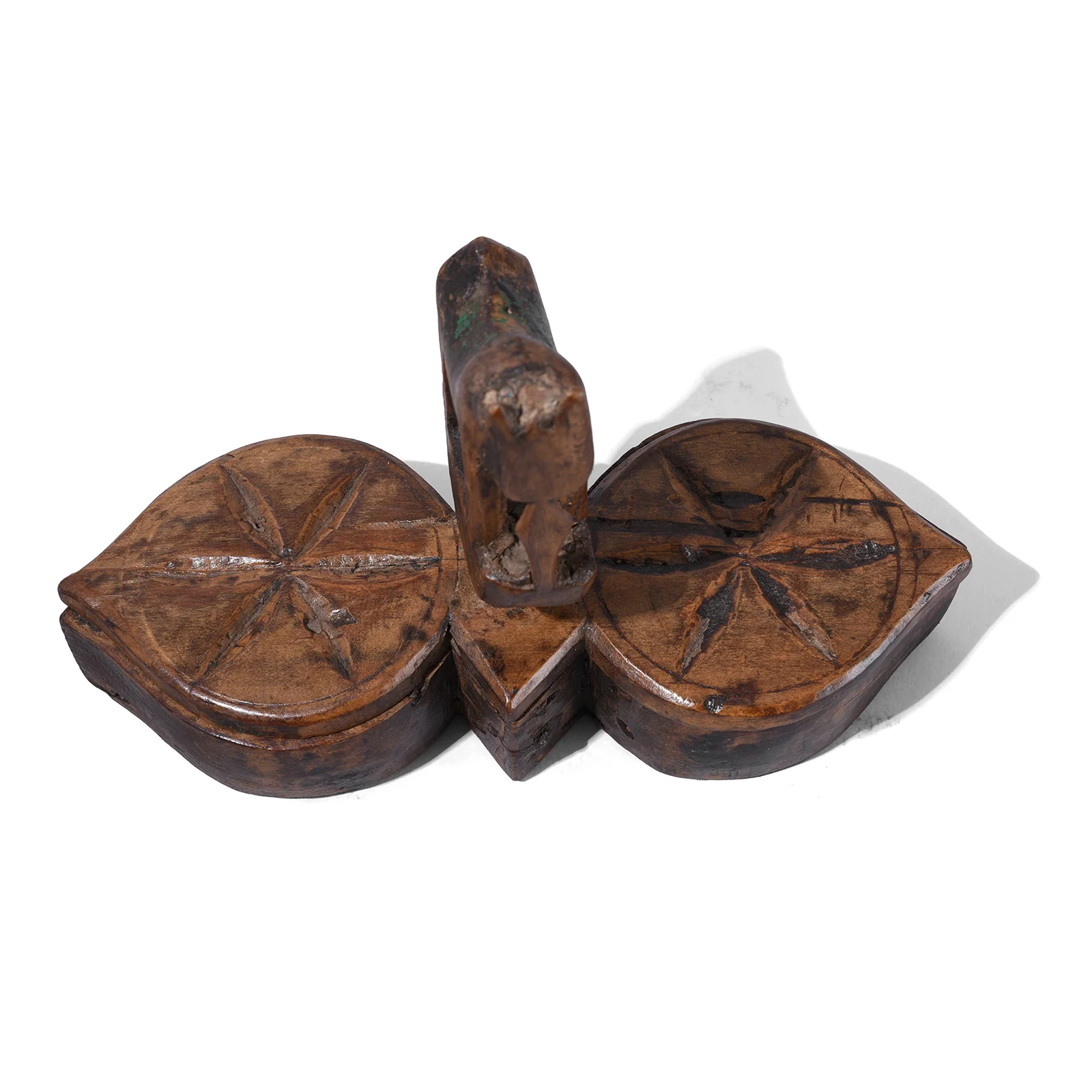 Teak Masala Box From Rajasthan - Ca 1900 - Image 3