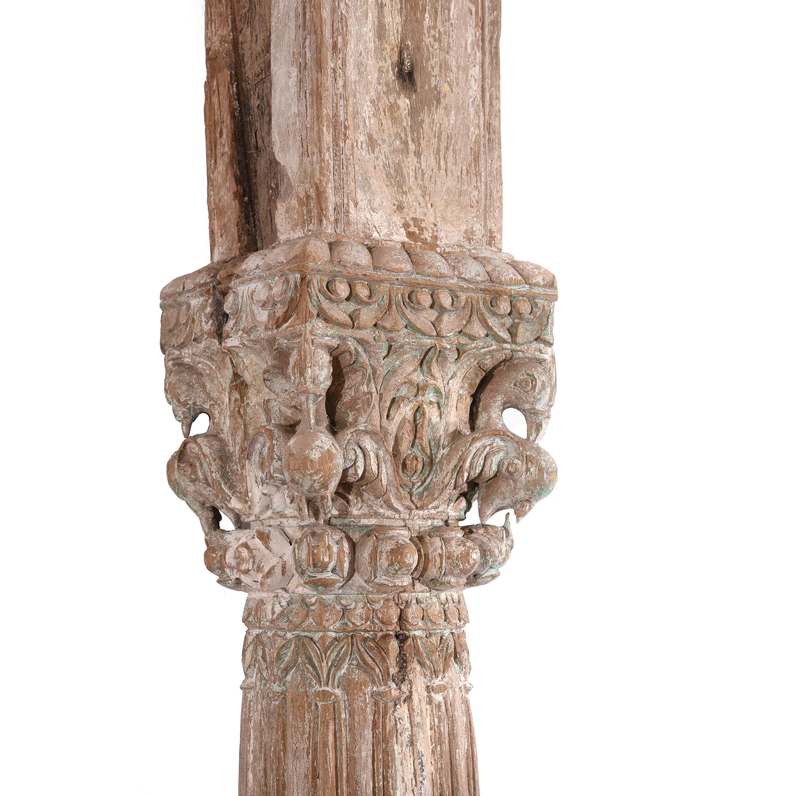Carved Teak Triple Arch From Maharashtra - 19thC - Image 3