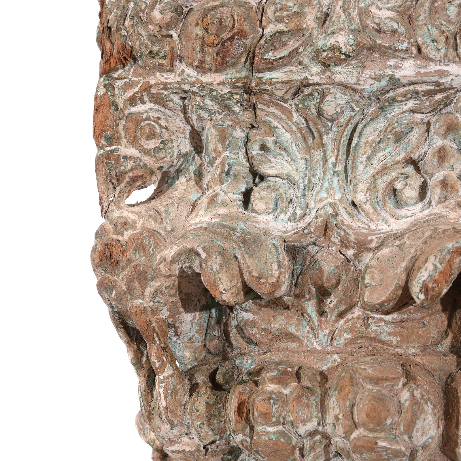 Carved Teak Triple Arch From Maharashtra - 19thC - Image 4