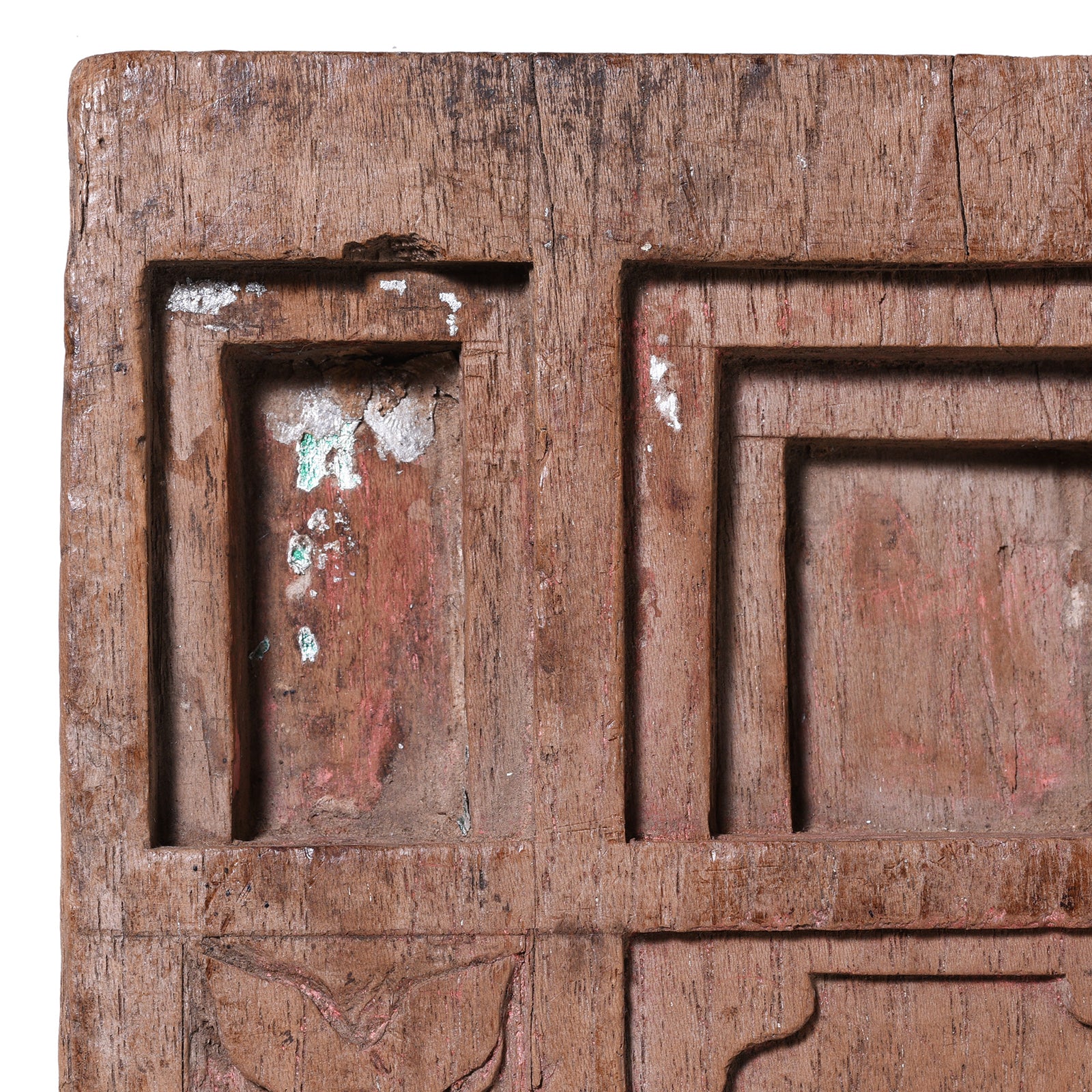 Carved Teak Votive Panel From Andhra Pradesh - Late 19th Century - Image 2