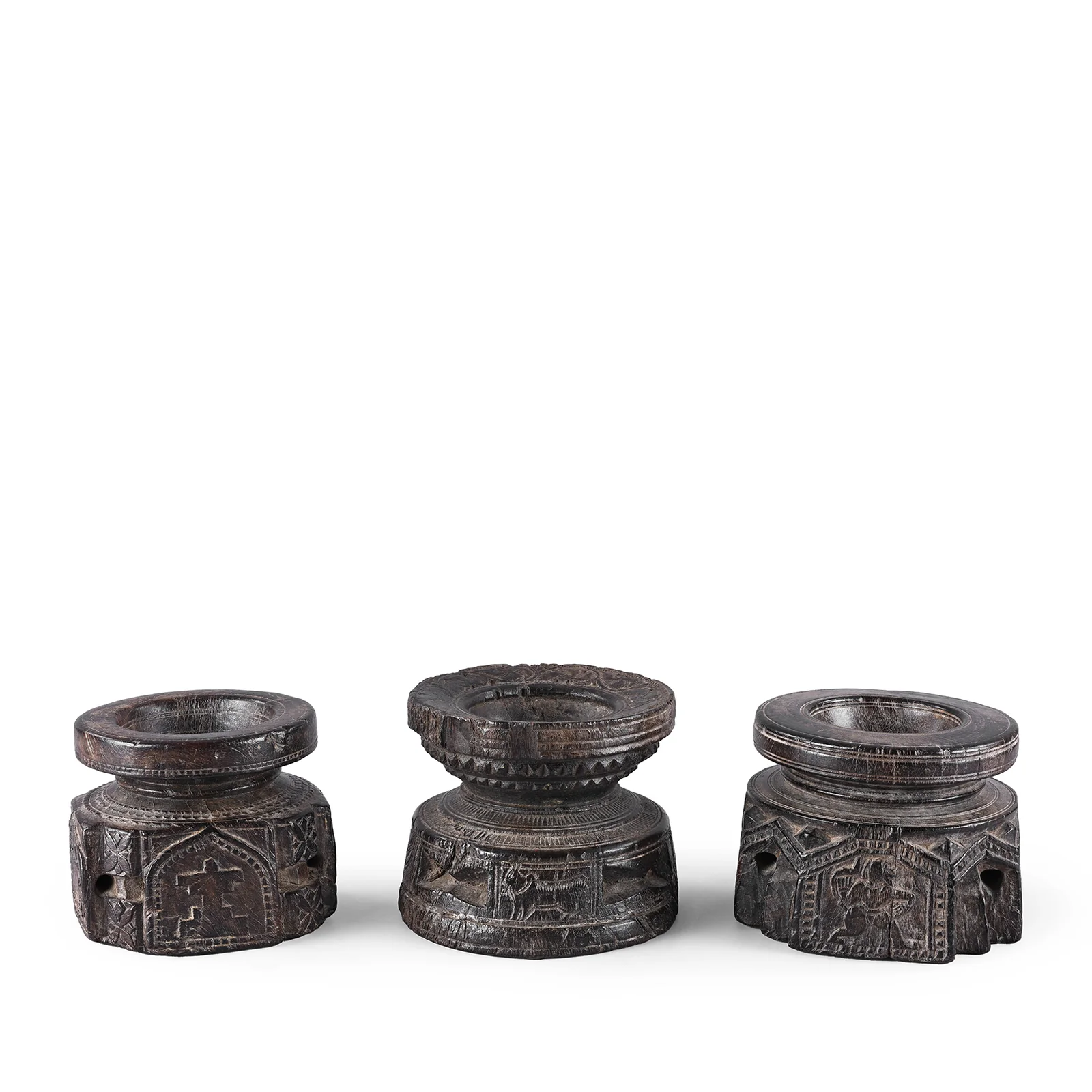 Rosewood Seed Drills From Kerala - 19th Century