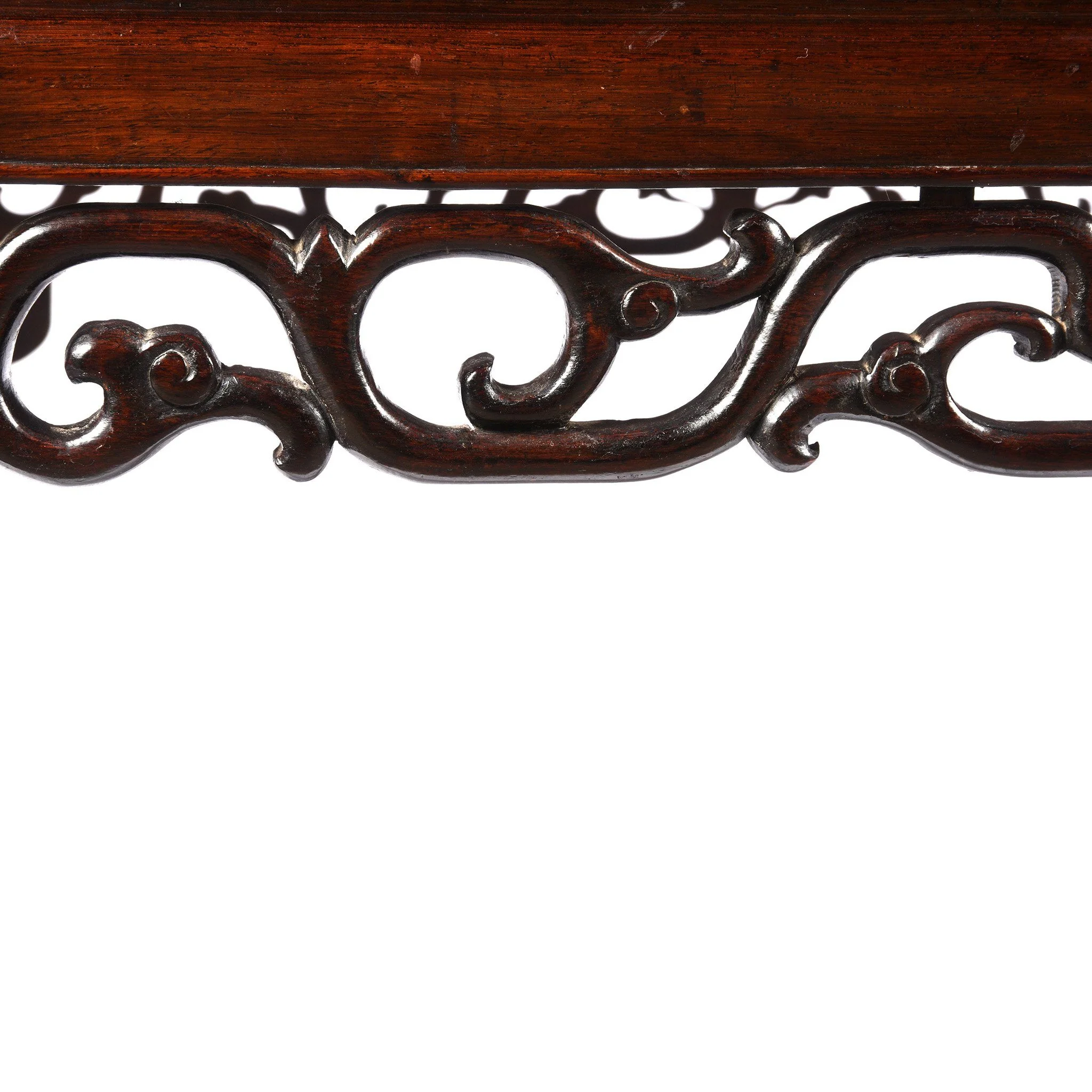 Square Chinese Rosewood Opium Table - 19thC - Image 6