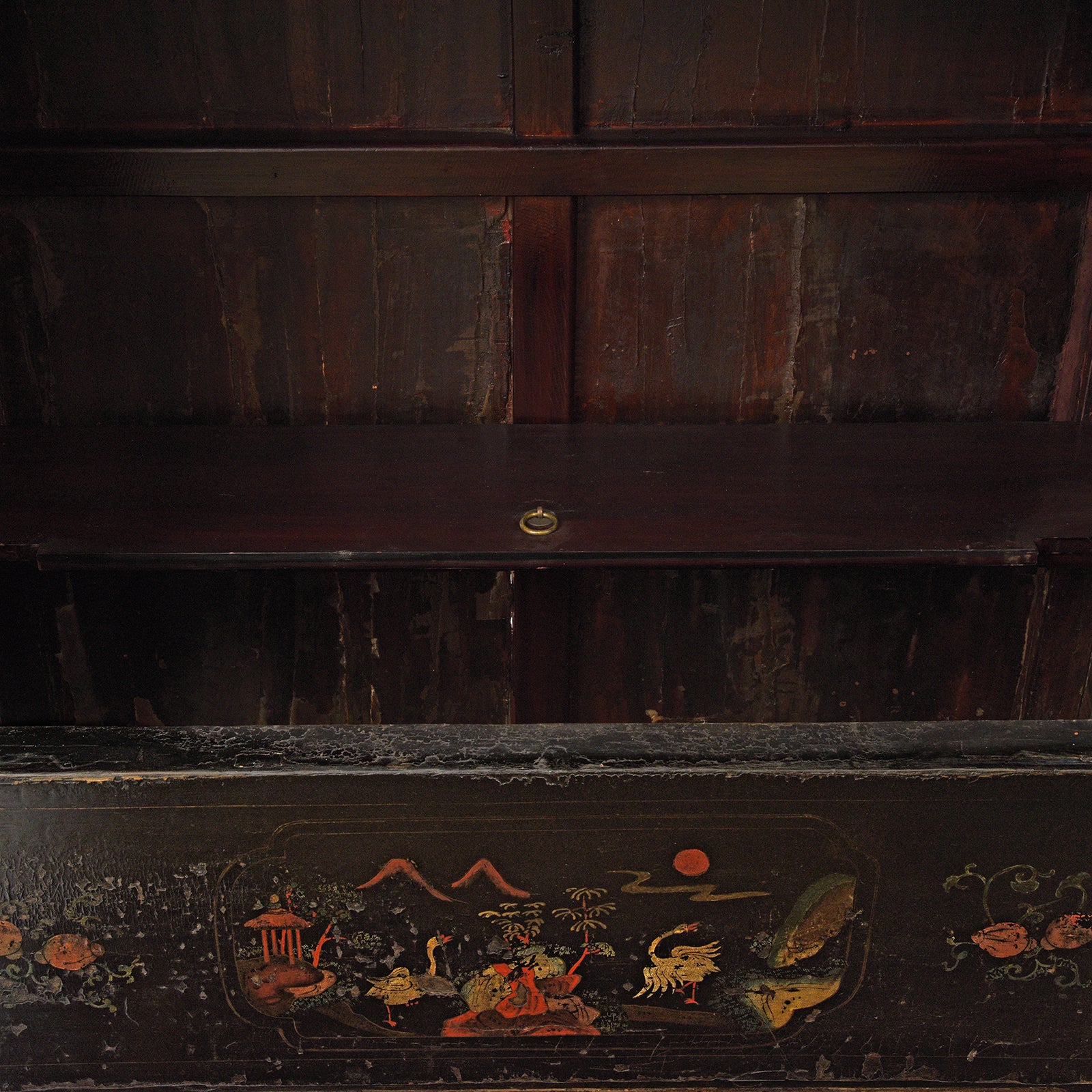 Black Lacquer Wedding Cabinet From Shanxi  -19th Century - Image 14