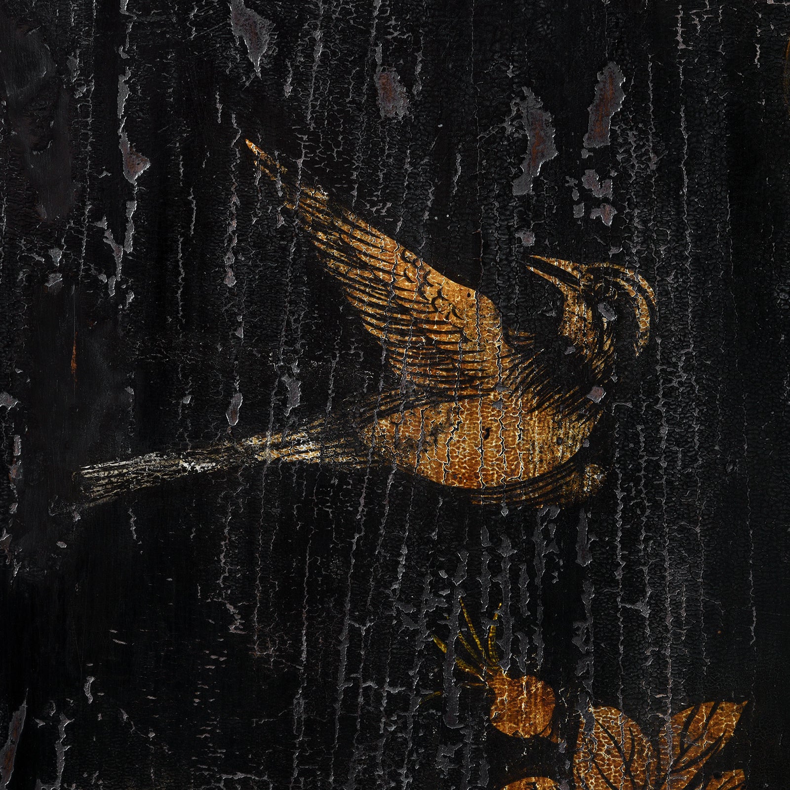 Black Lacquer Wedding Cabinet From Shanxi  -19th Century - Image 8
