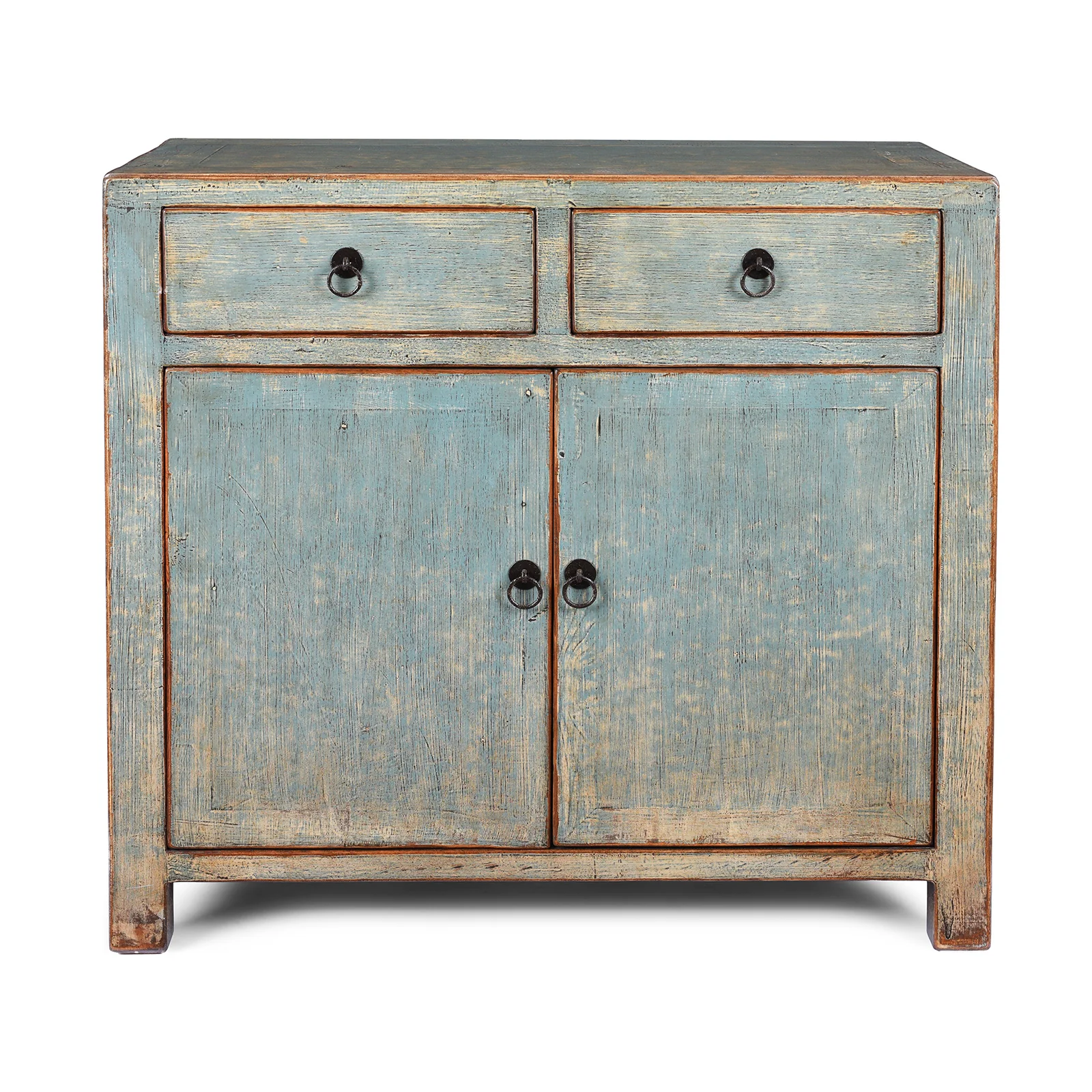 Chinese Blue Lacquer Side Cabinet