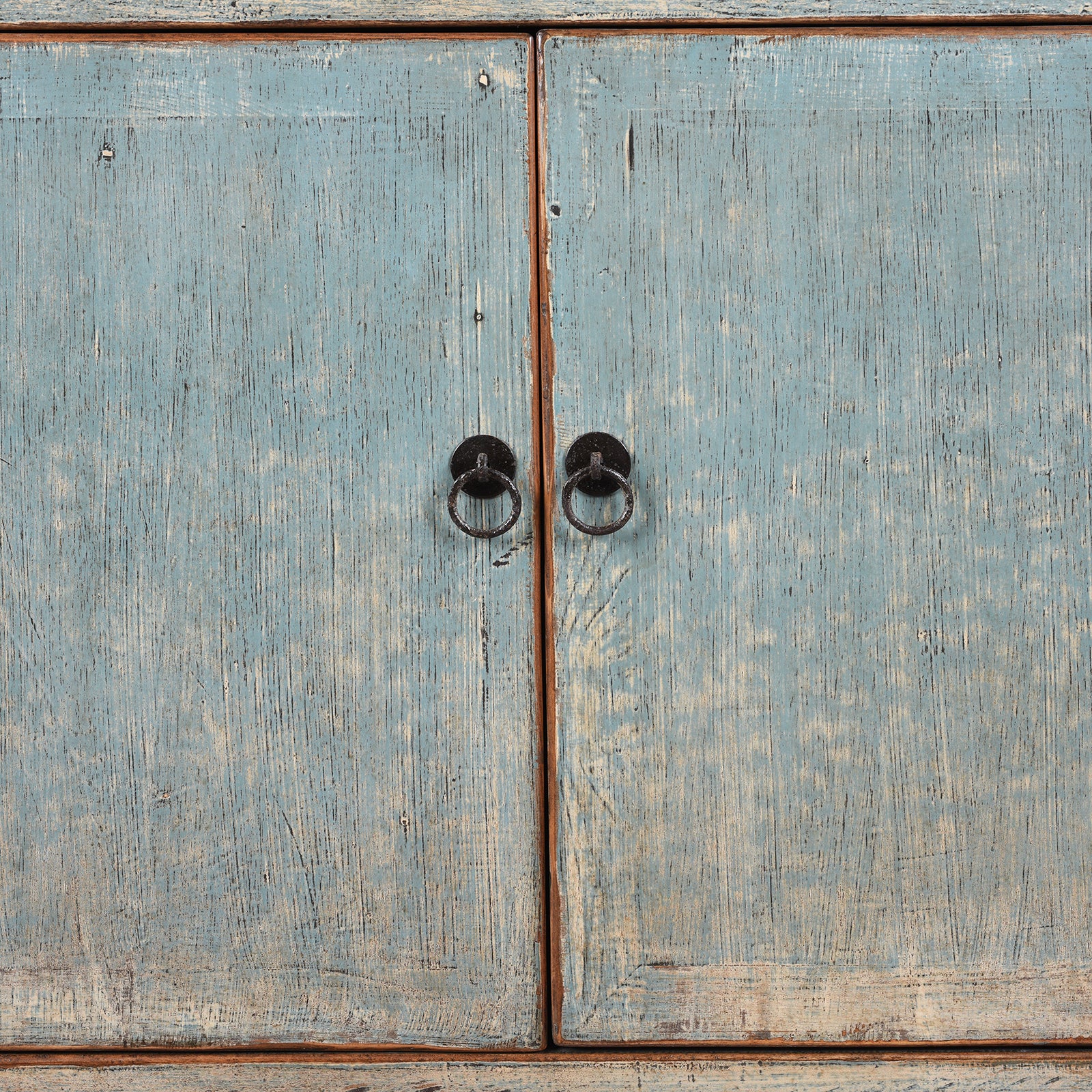 Chinese Blue Lacquer Side Cabinet - Image 3