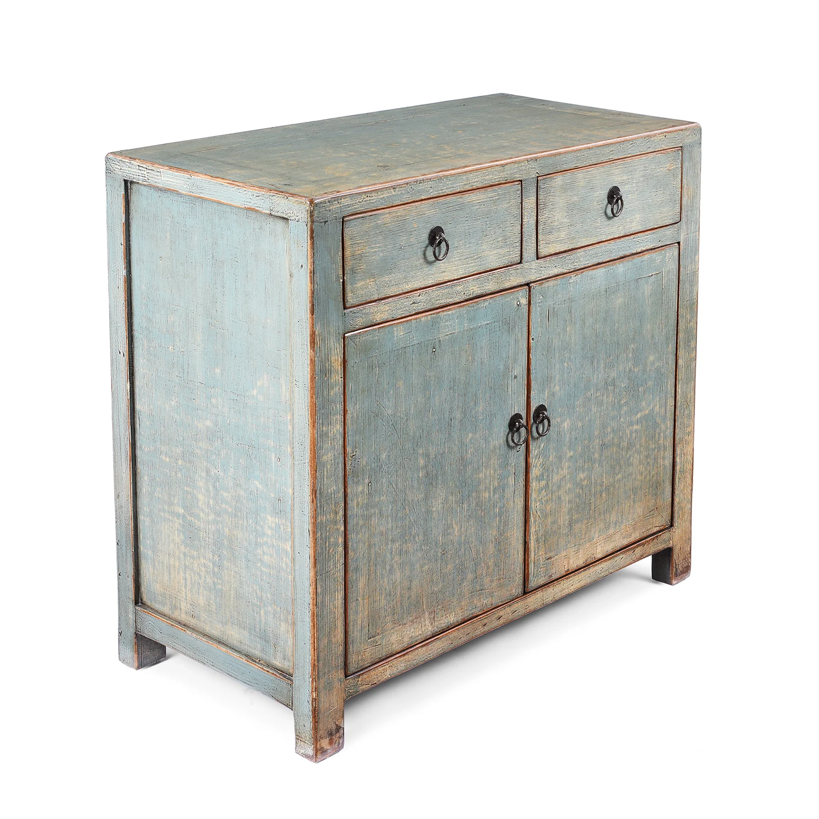 Chinese Blue Lacquer Side Cabinet - Image 6