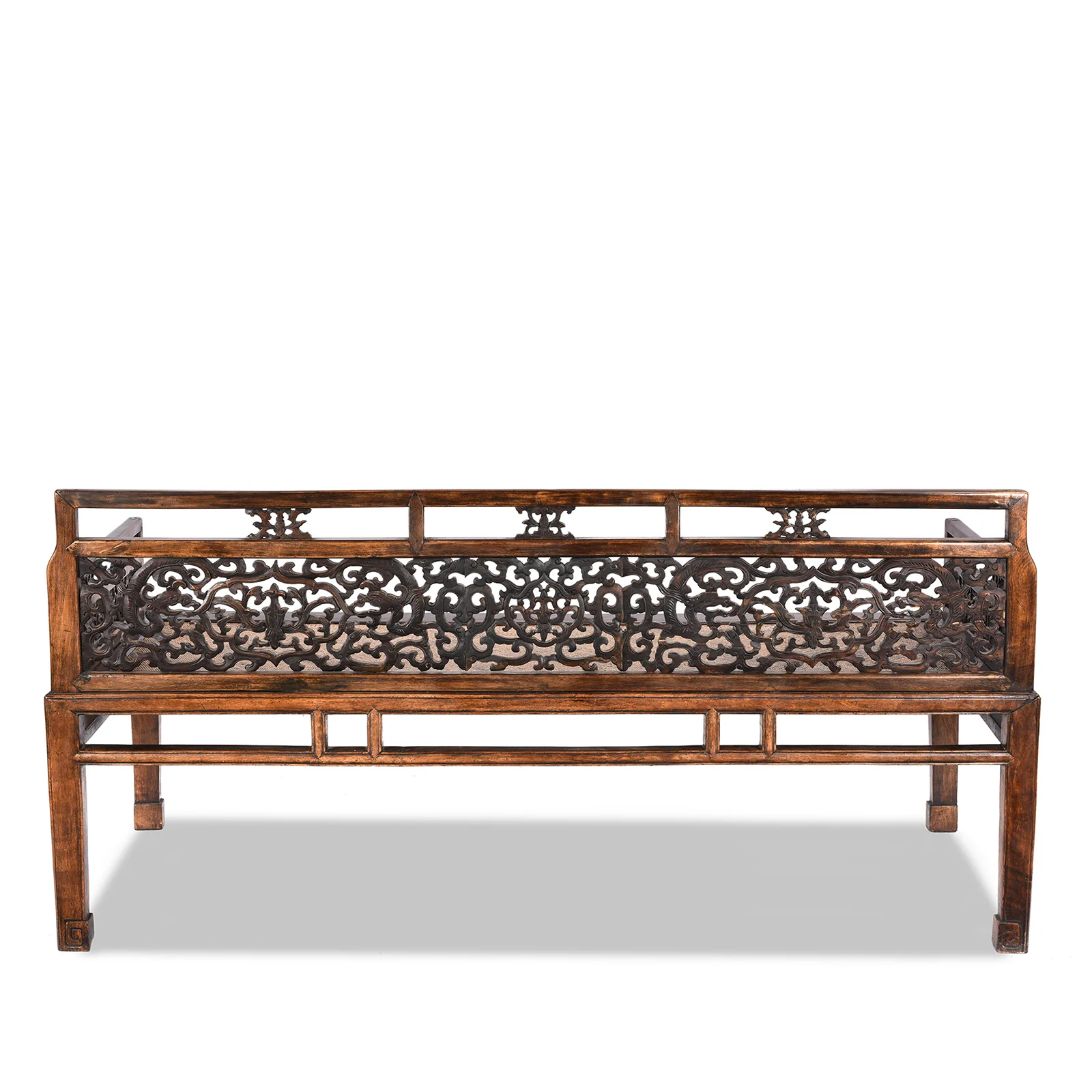 Chinese Caned Bench Qing Dynasty - Ca 1910 - Image 5