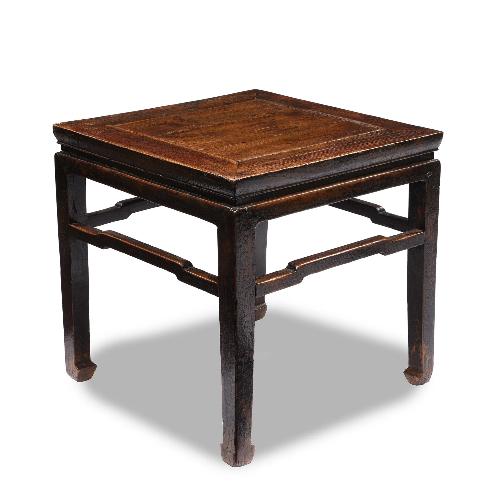 Chinese Elm Square Side Tables - 19thC
