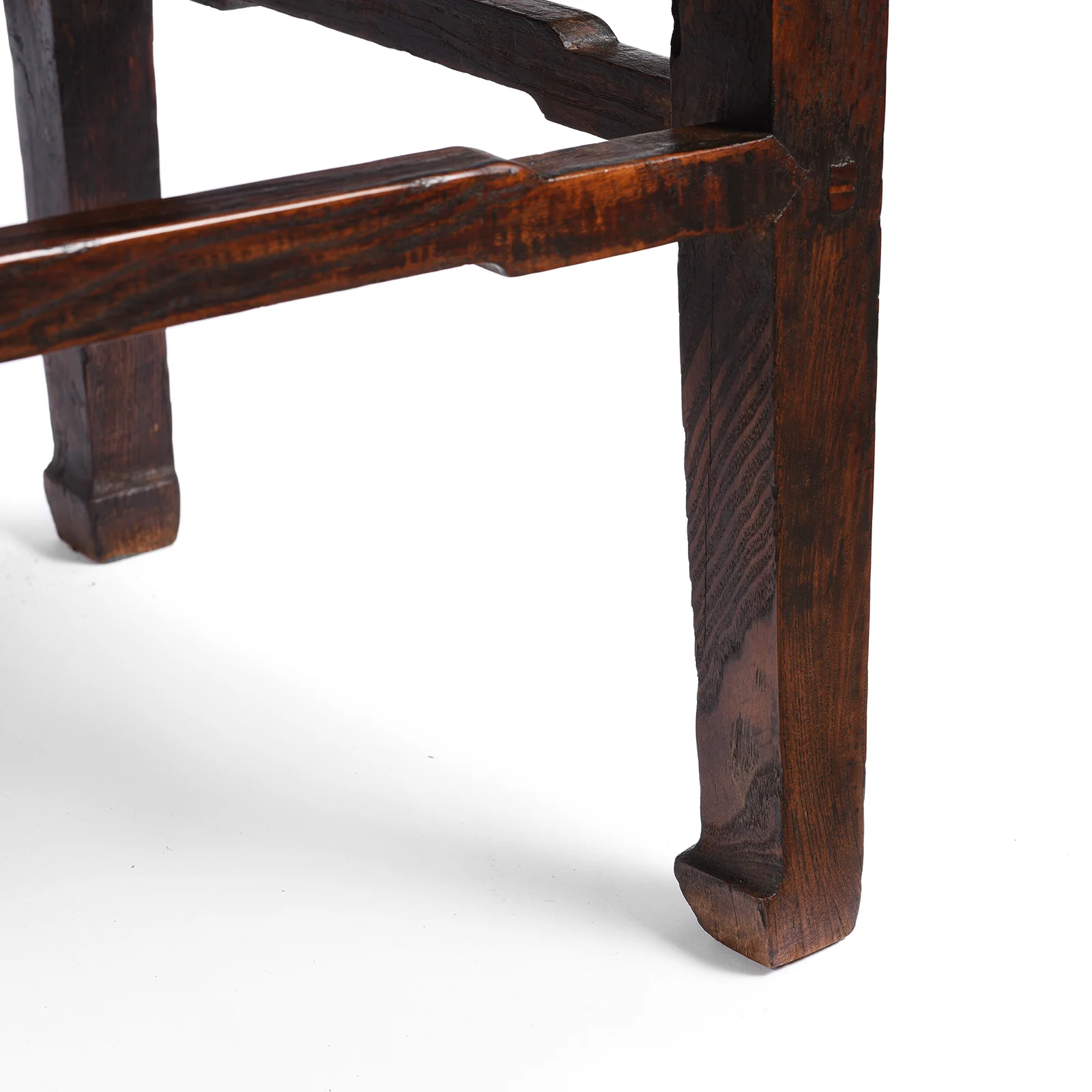 Chinese Elm Square Side Table - Ca 1920's - Image 5