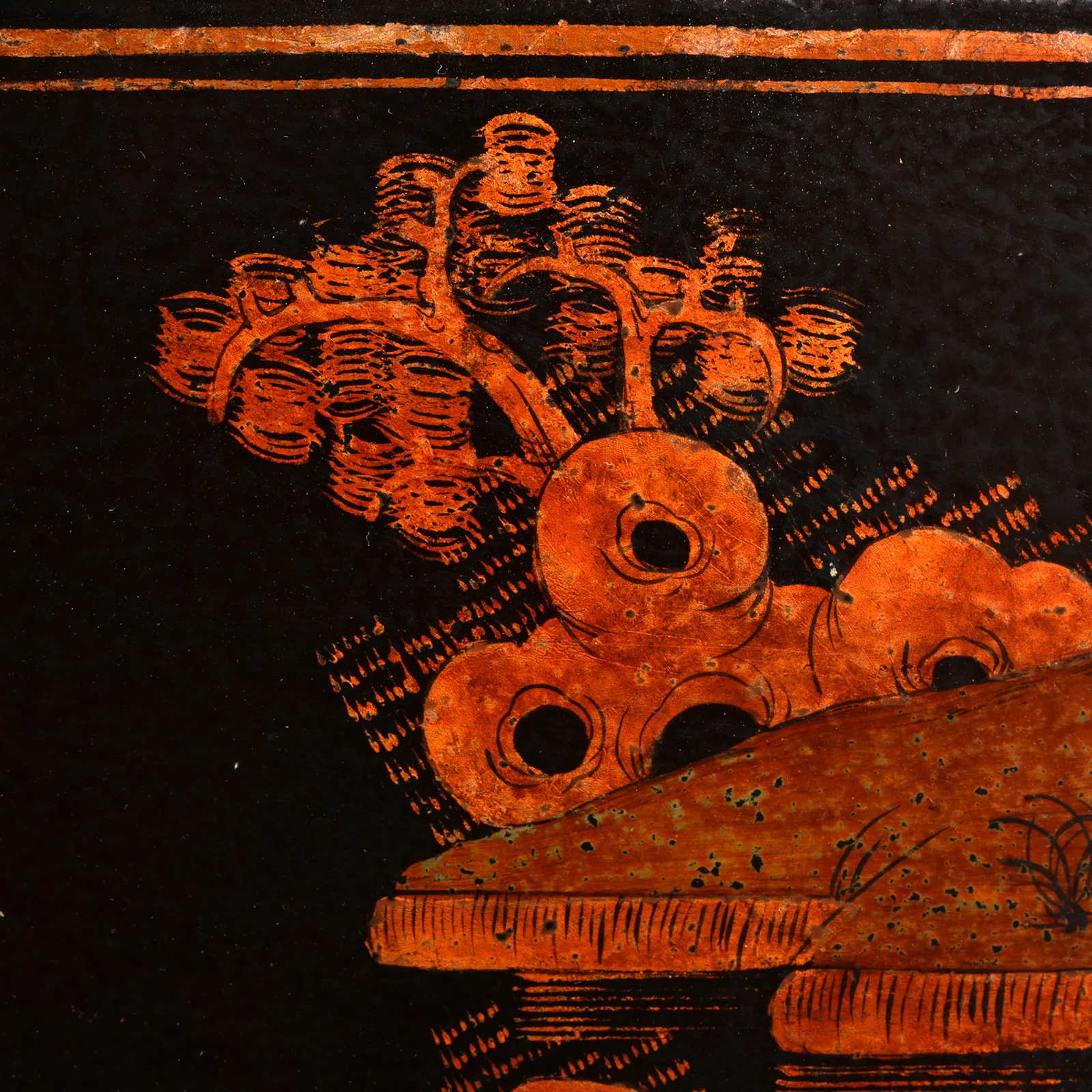 Chinese Painted Lacquer Box - Ca 1930 - Image 10