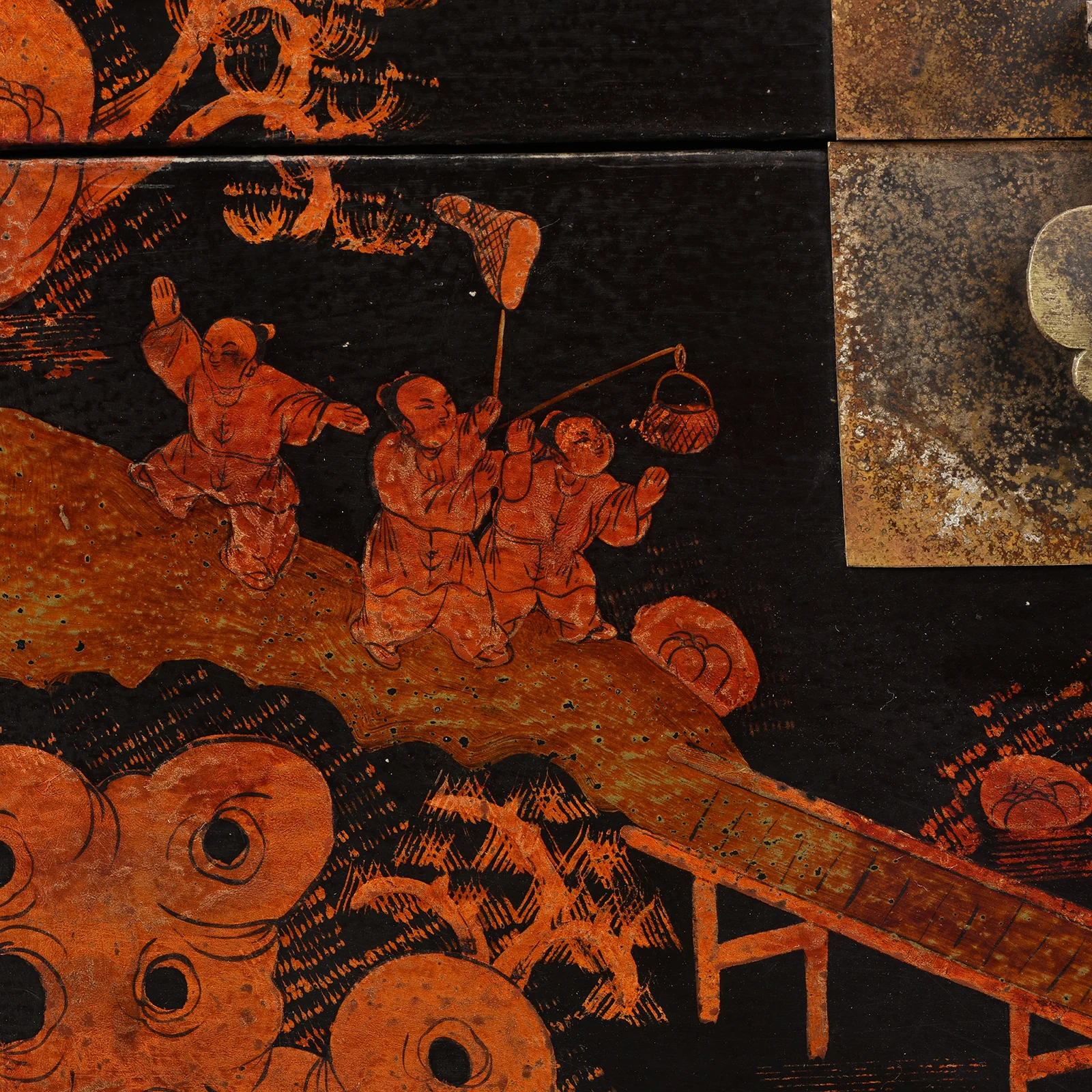 Chinese Painted Lacquer Box - Ca 1930 - Image 15
